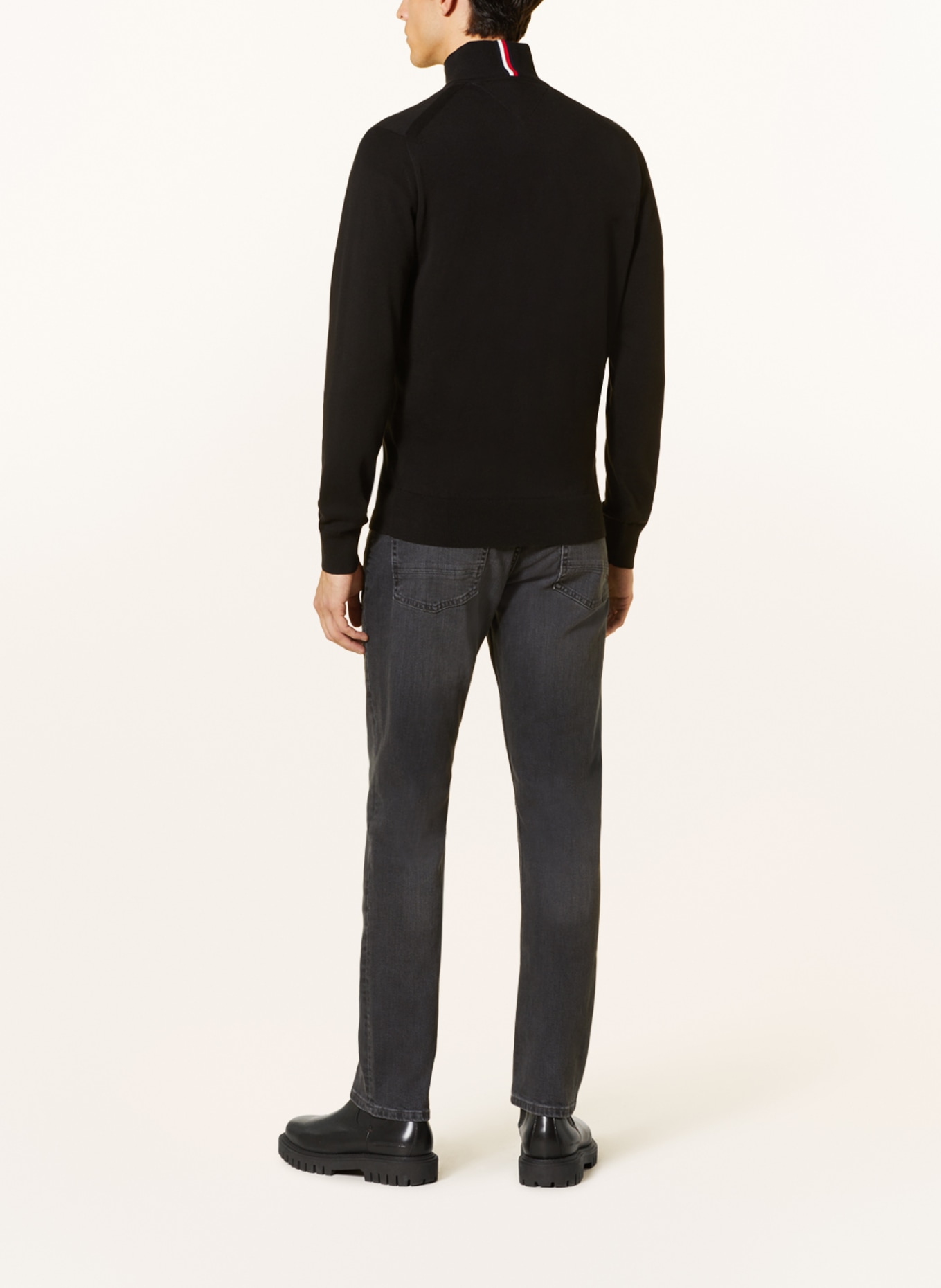 TOMMY HILFIGER Half-zip sweater 1985, Color: BLACK (Image 3)