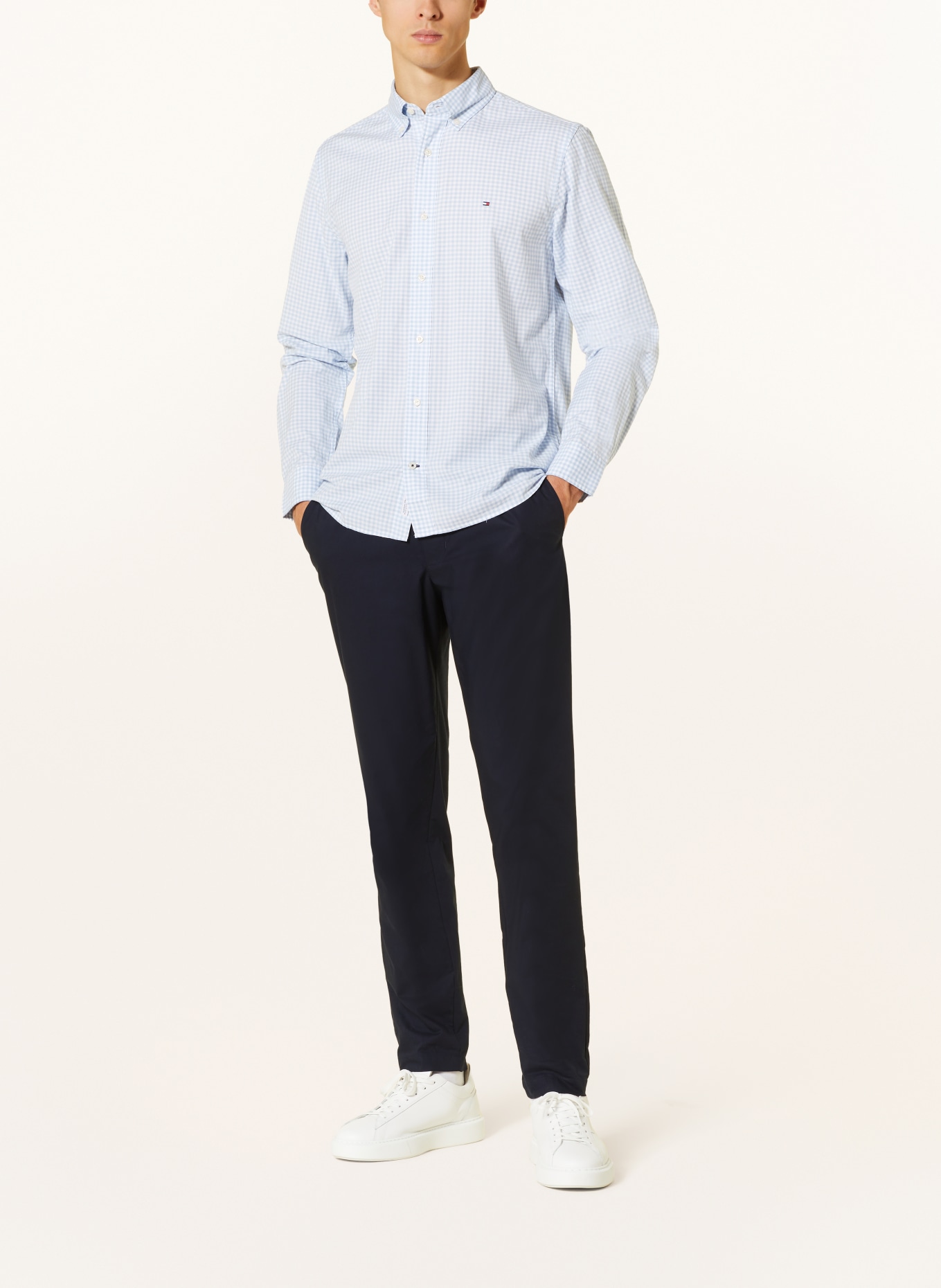TOMMY HILFIGER Shirt regular fit, Color: LIGHT BLUE/ WHITE (Image 2)