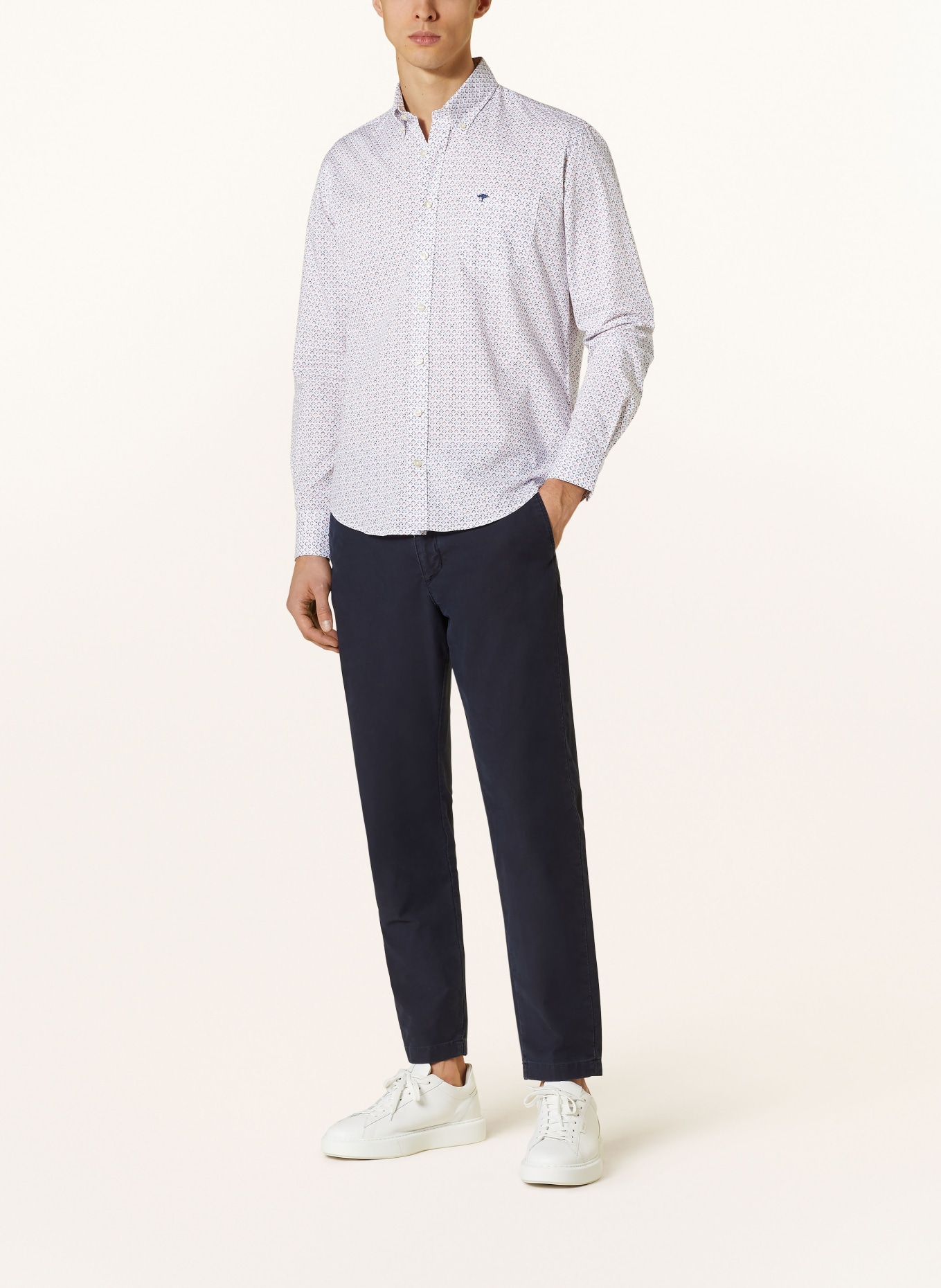 FYNCH-HATTON Shirt regular fit, Color: WHITE/ BLUE/ RED (Image 2)