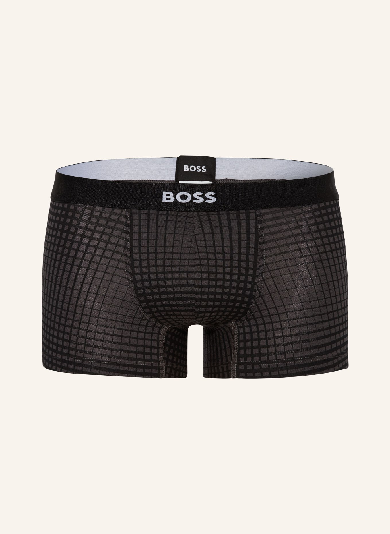 BOSS Boxer shorts OPTICAL, Color: GRAY/ BLACK (Image 1)