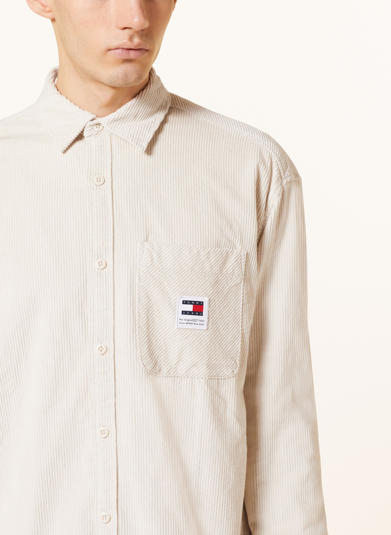 TOMMY JEANS Corduroy overshirt, Color: CREAM (Image 4)
