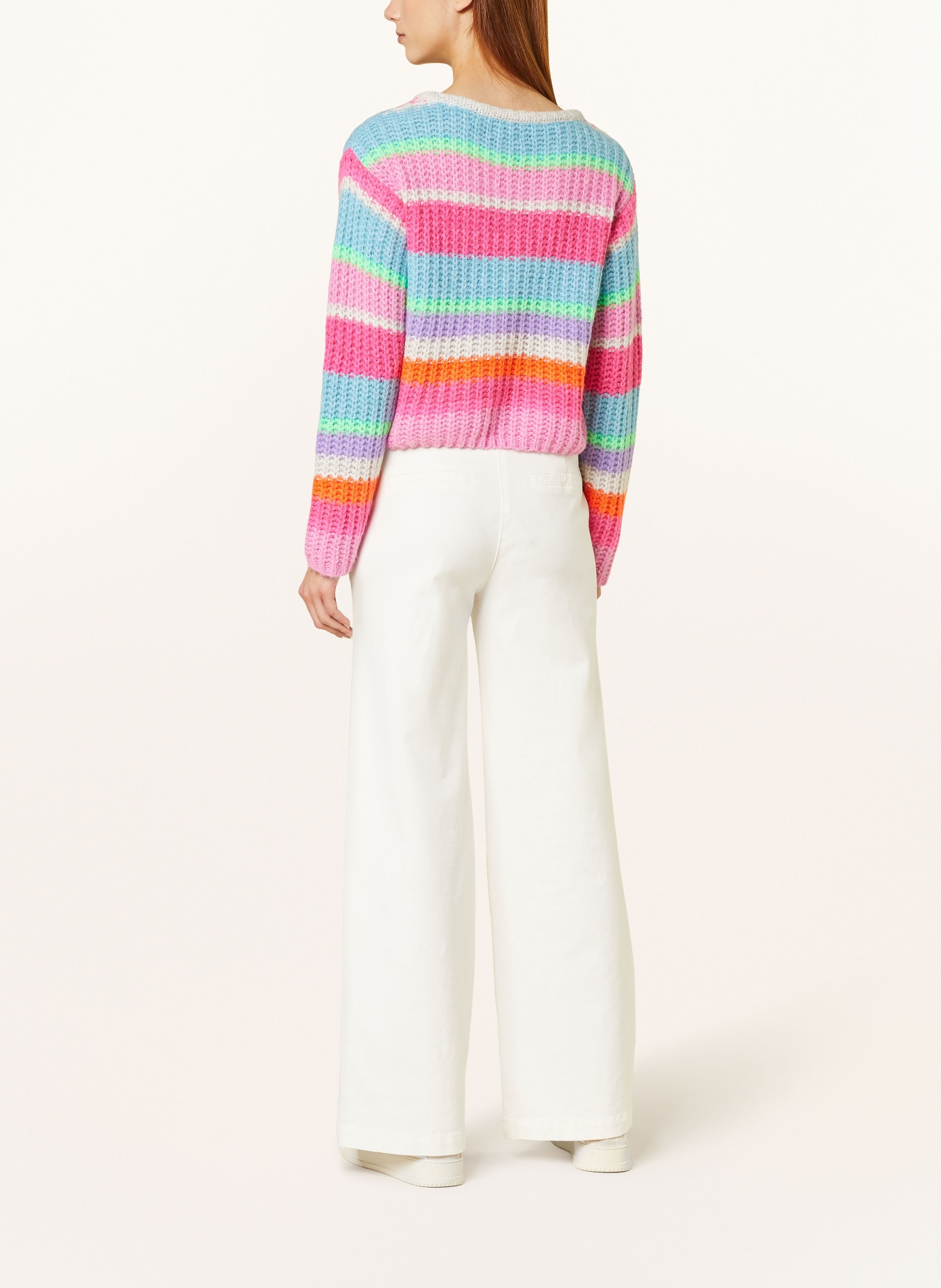 Grace Sweater, Color: PINK/ ORANGE/ PURPLE (Image 3)