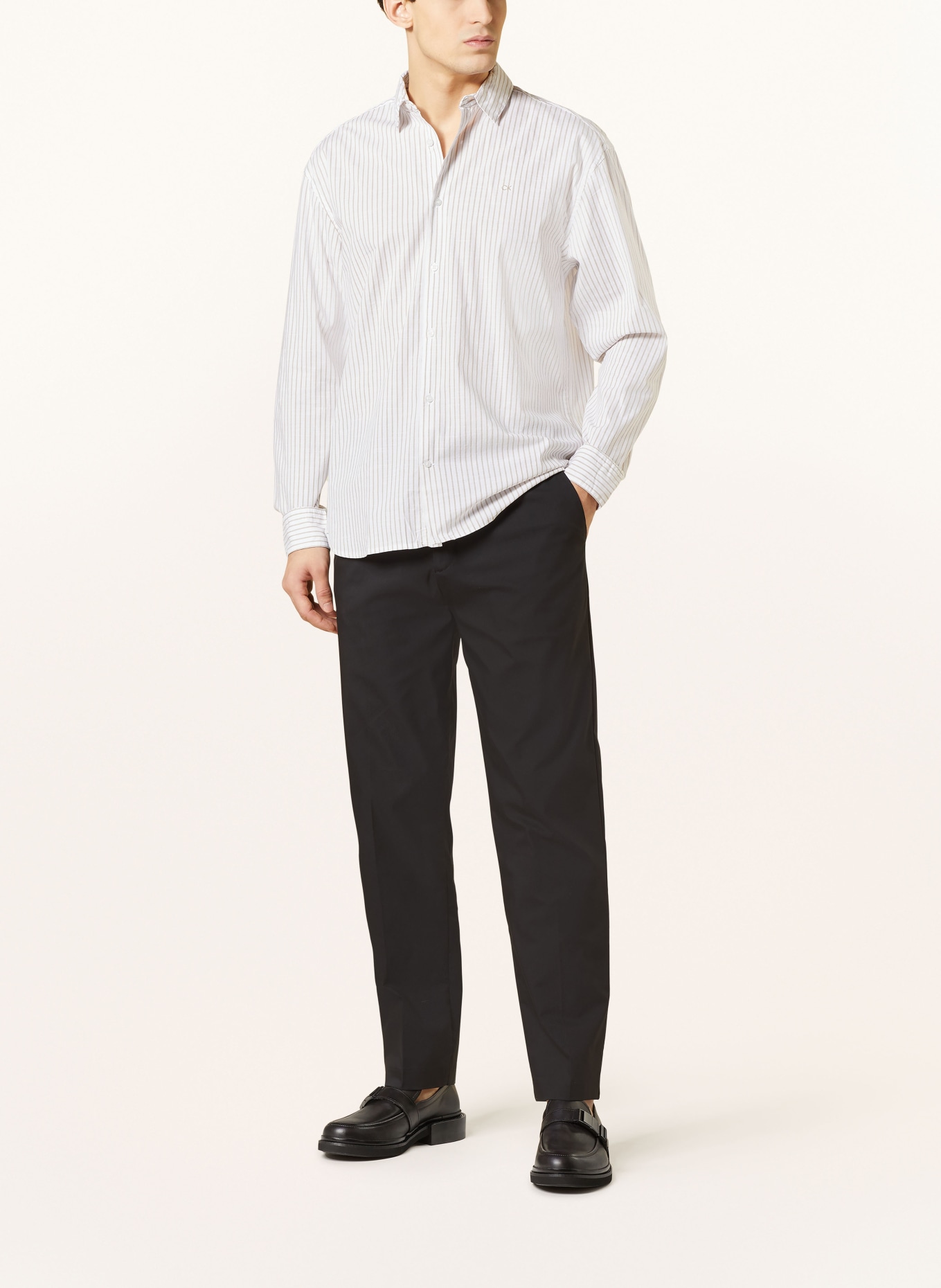 Calvin Klein Hemd Comfort Fit, Farbe: WEISS/ TAUPE (Bild 2)