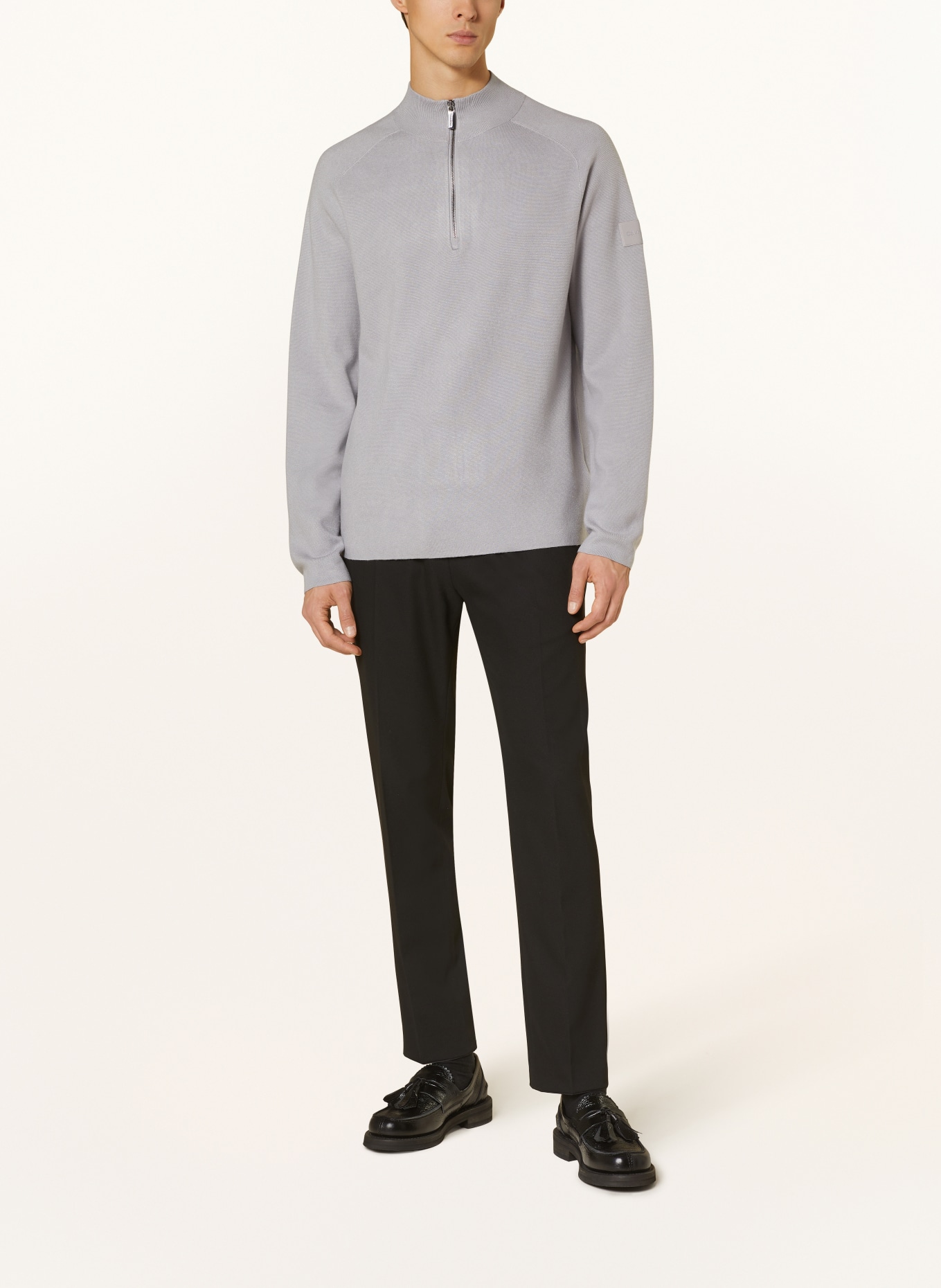 Calvin Klein Sweter typu troyer, Kolor: SZARY (Obrazek 2)