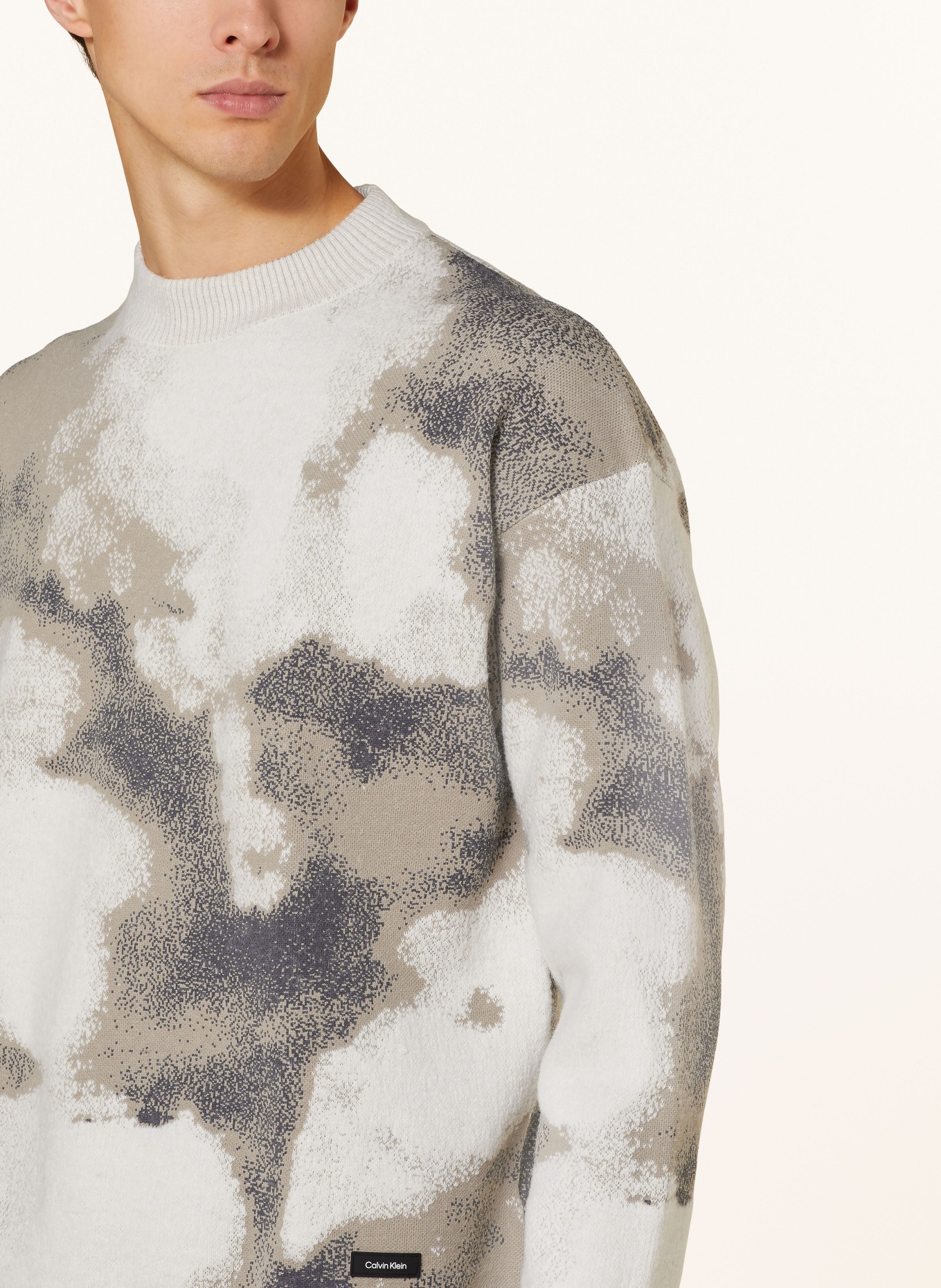 Calvin Klein Sweatshirt, Farbe: CREME/ BEIGE/ GRAU (Bild 4)