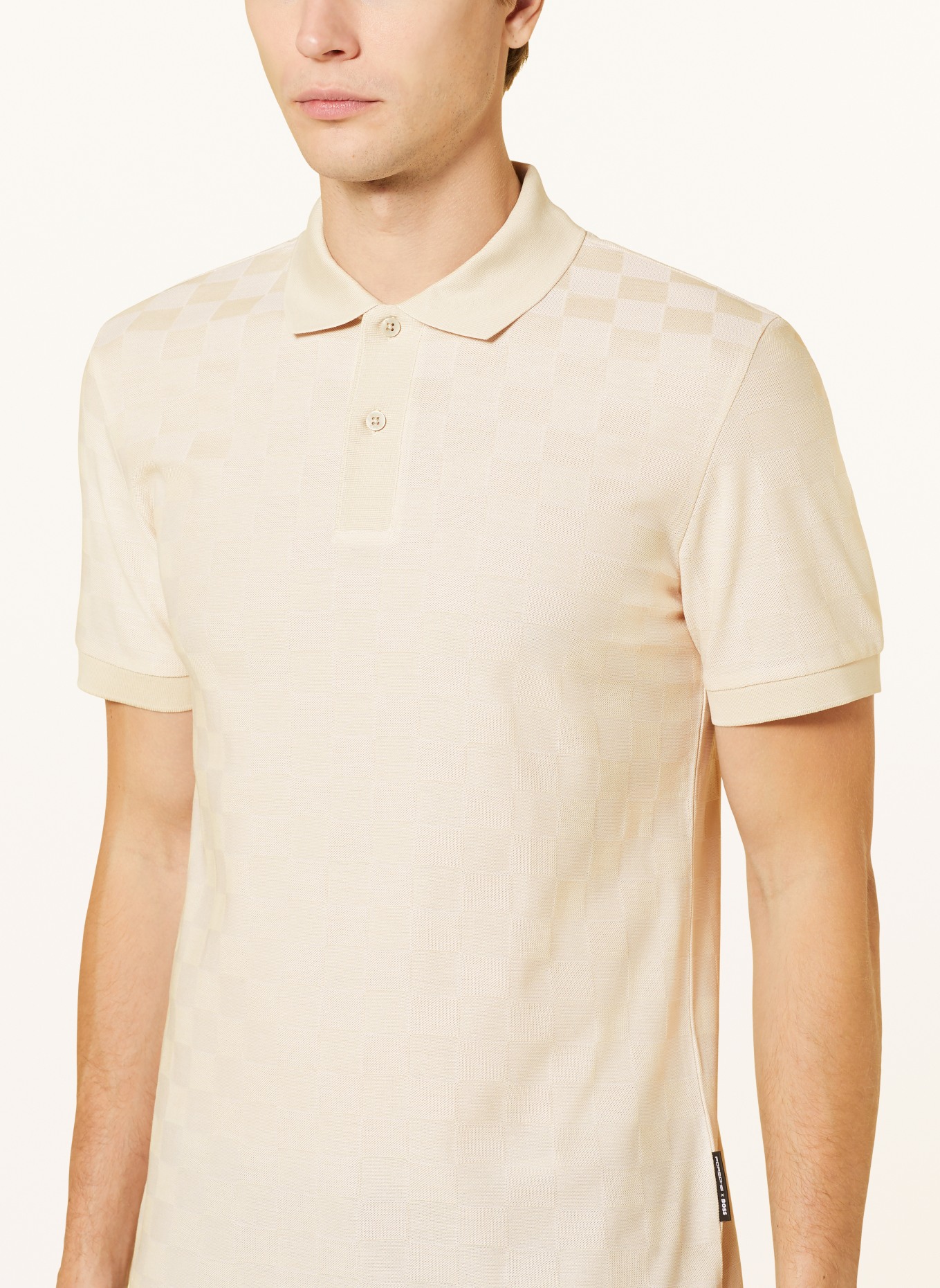 BOSS Piqué-Poloshirt PARLAY, Farbe: BEIGE (Bild 4)