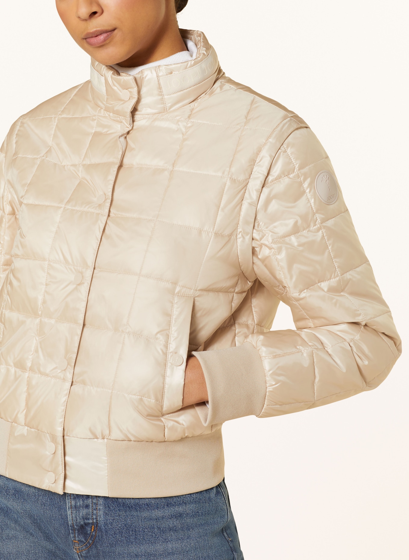 JOOP! Quilted coat with removable sleeves, Color: BEIGE (Image 5)