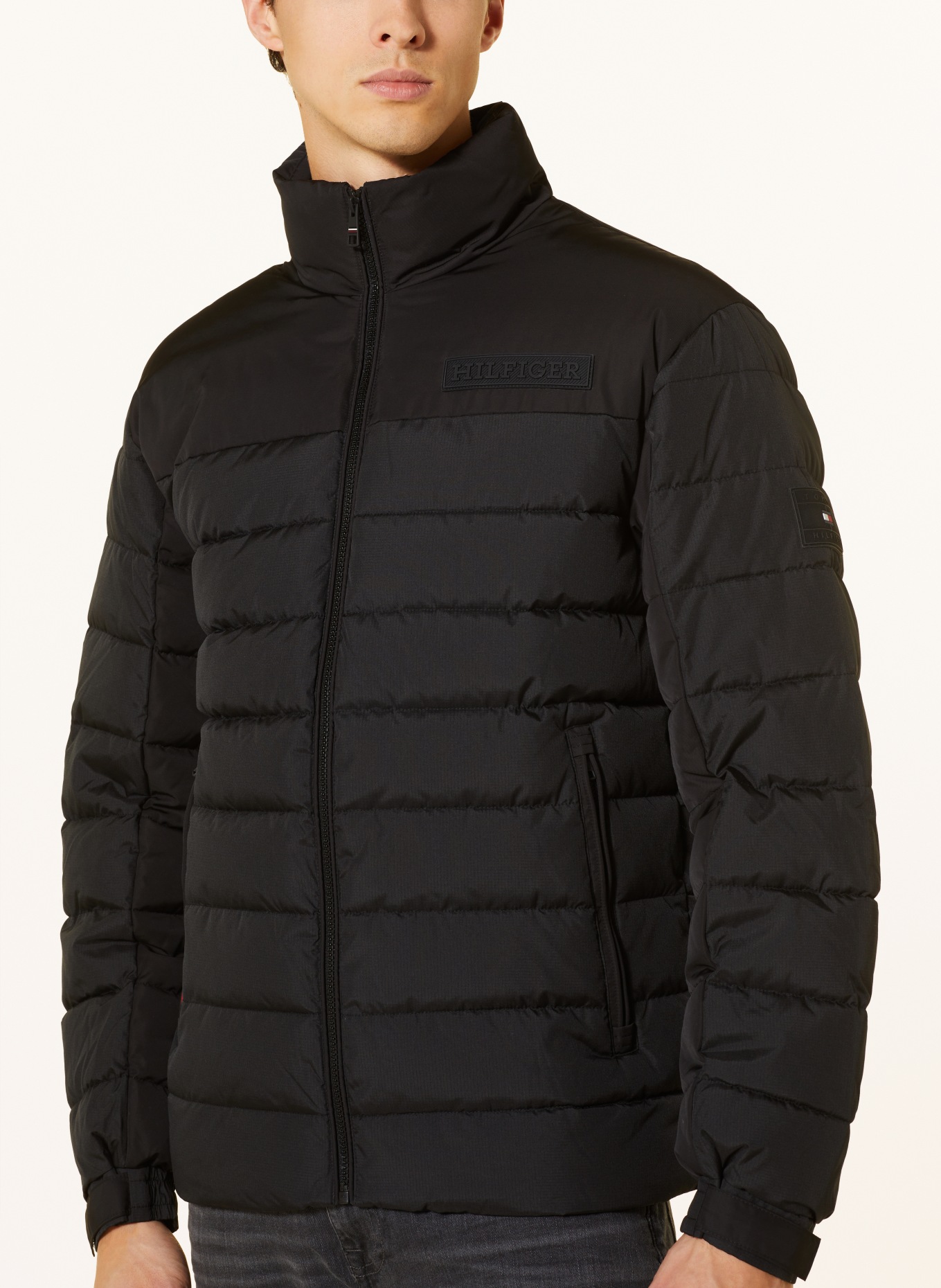 TOMMY HILFIGER Quilted jacket, Color: BLACK (Image 4)
