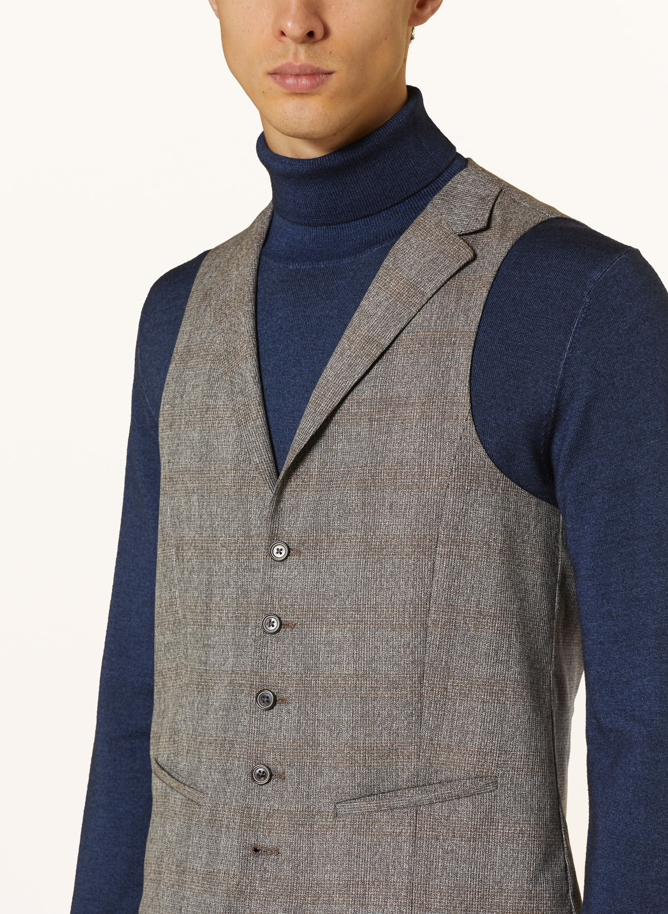 pierre cardin Suit vest SAMUEL regular fit, Color: 1112 Vintage Khaki (Image 4)