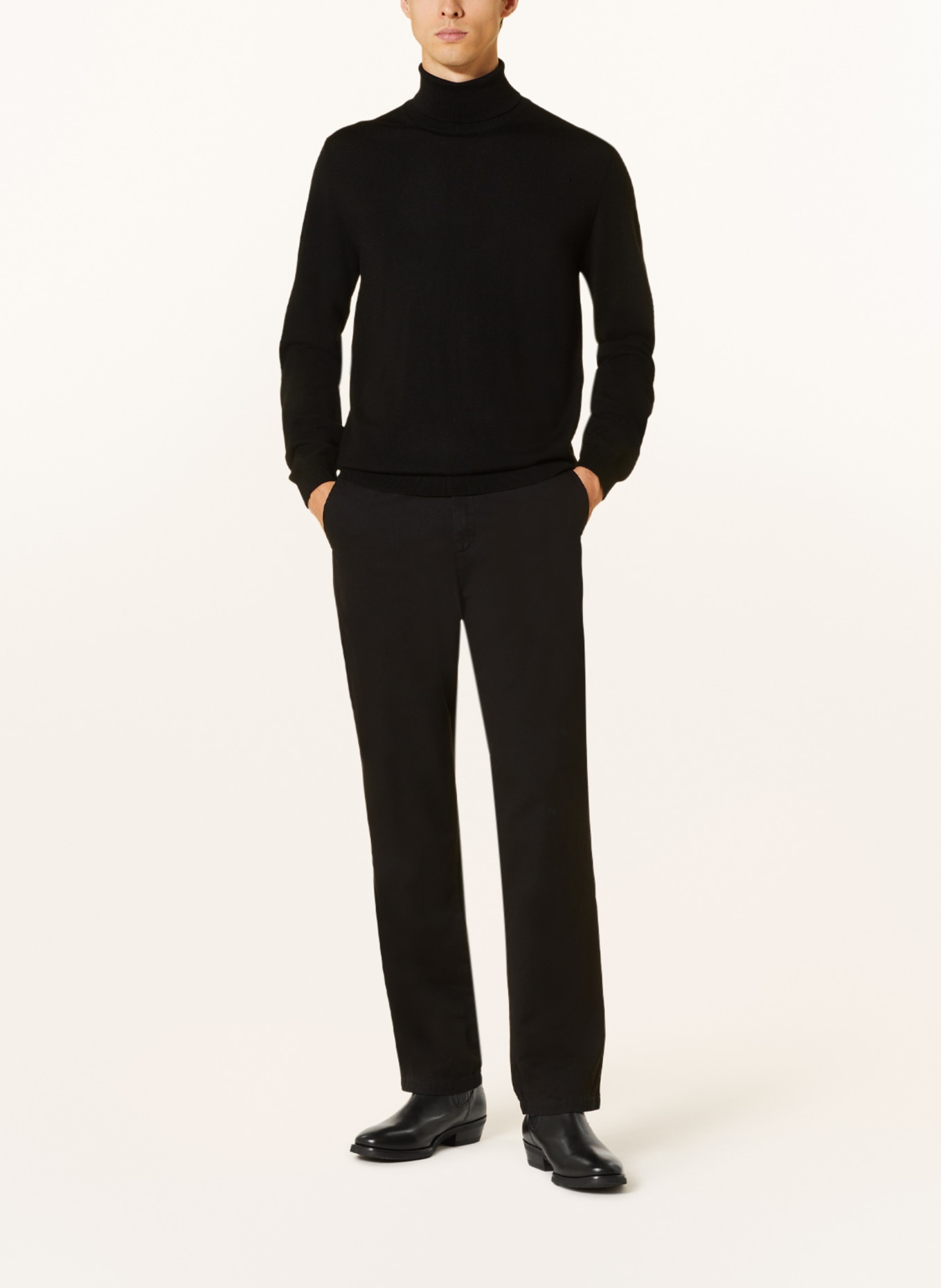 pierre cardin Turtleneck sweater, Color: BLACK (Image 2)