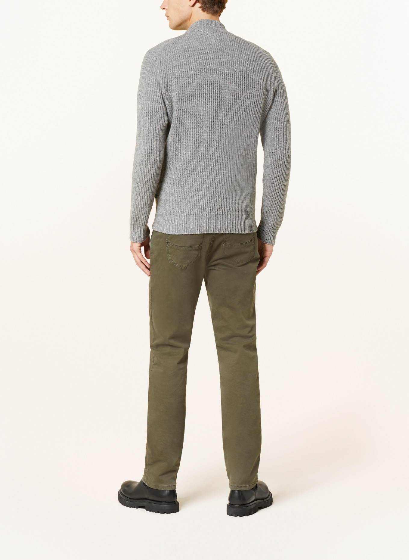 BRAX Thermal trousers CADIZ straight fit, Color: KHAKI (Image 3)