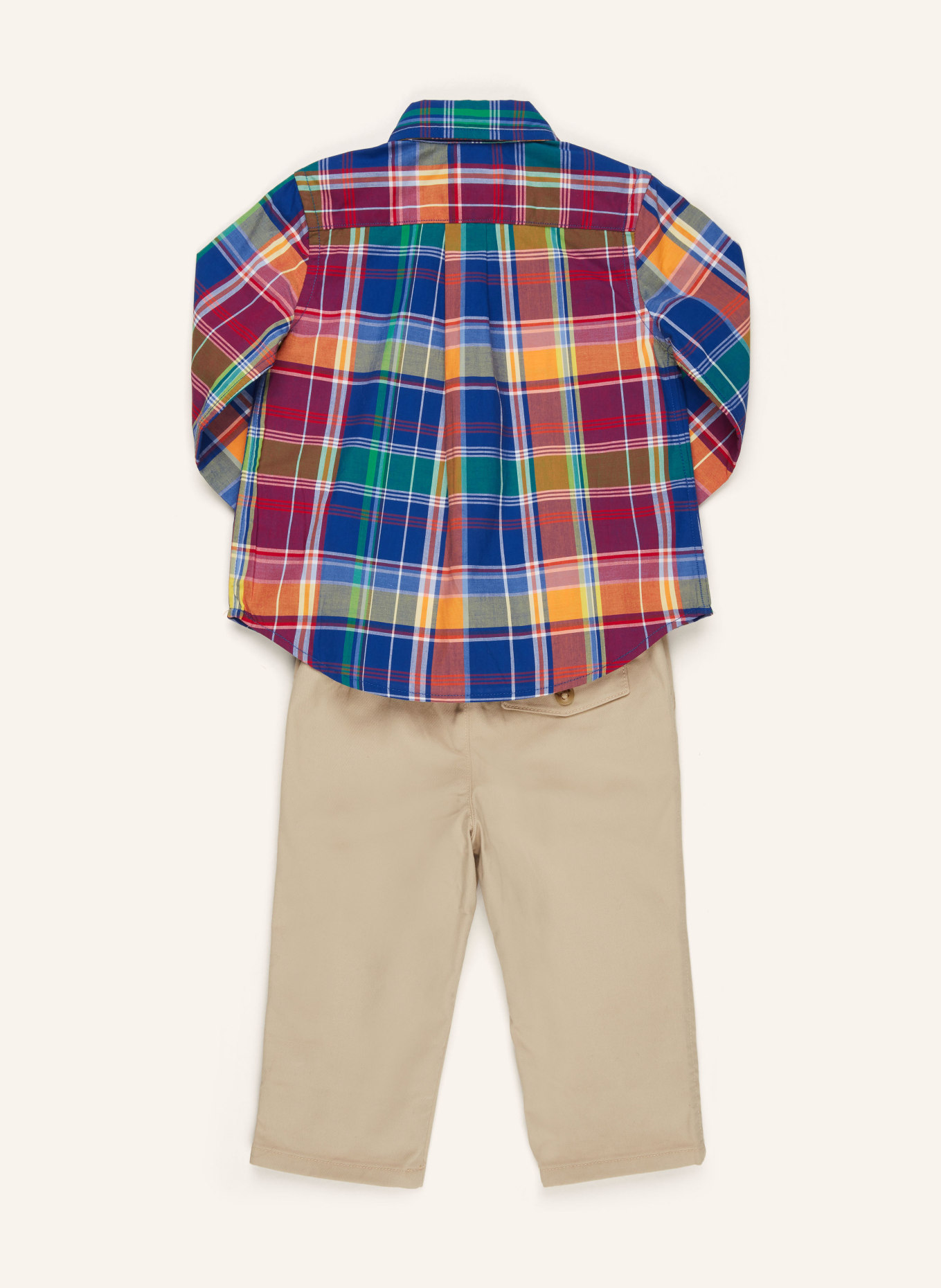 POLO RALPH LAUREN Set: Hemd und Chino, Farbe: BLAU/ ORANGE/ BRAUN (Bild 2)