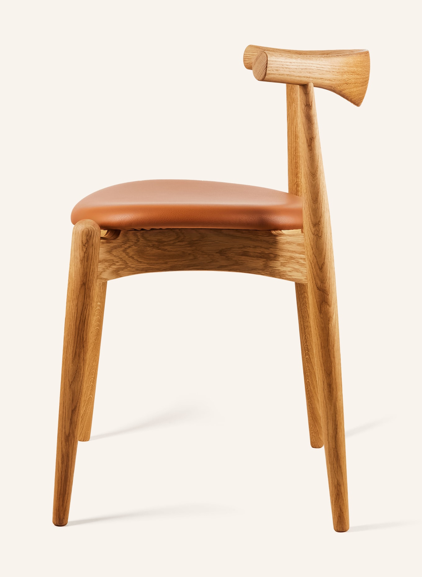 CARL HANSEN AND SØN Stuhl CH20: HELLBRAUN / DUNKELORANGE