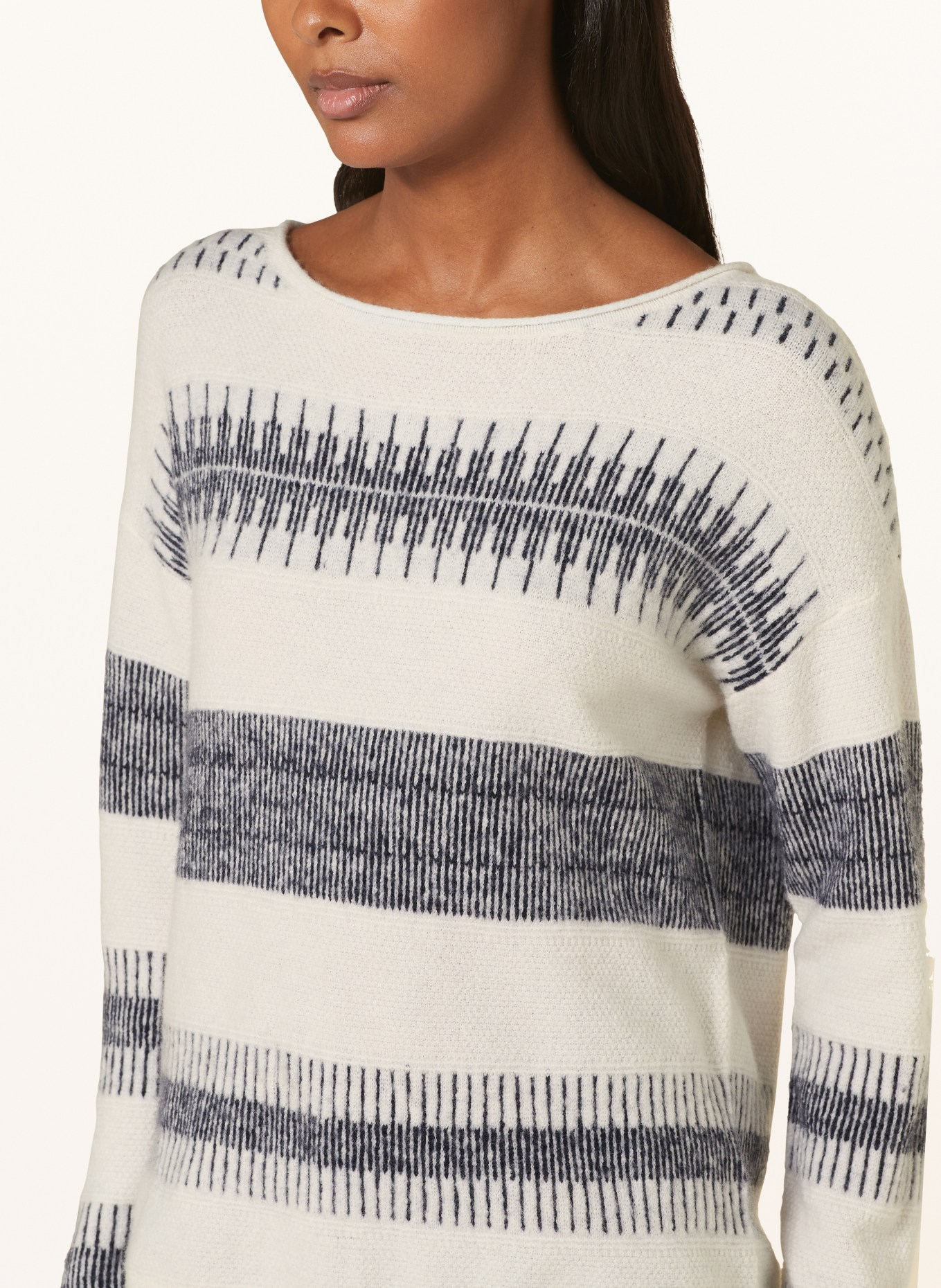 BRAX Sweater LIZ, Color: ECRU/ BLACK (Image 4)