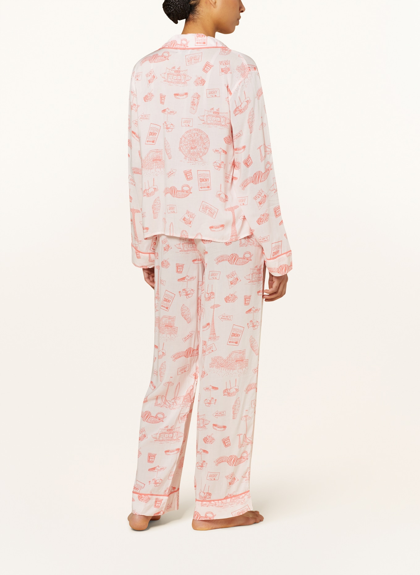 DKNY Schlafanzug, Farbe: HELLROSA/ ROT (Bild 3)