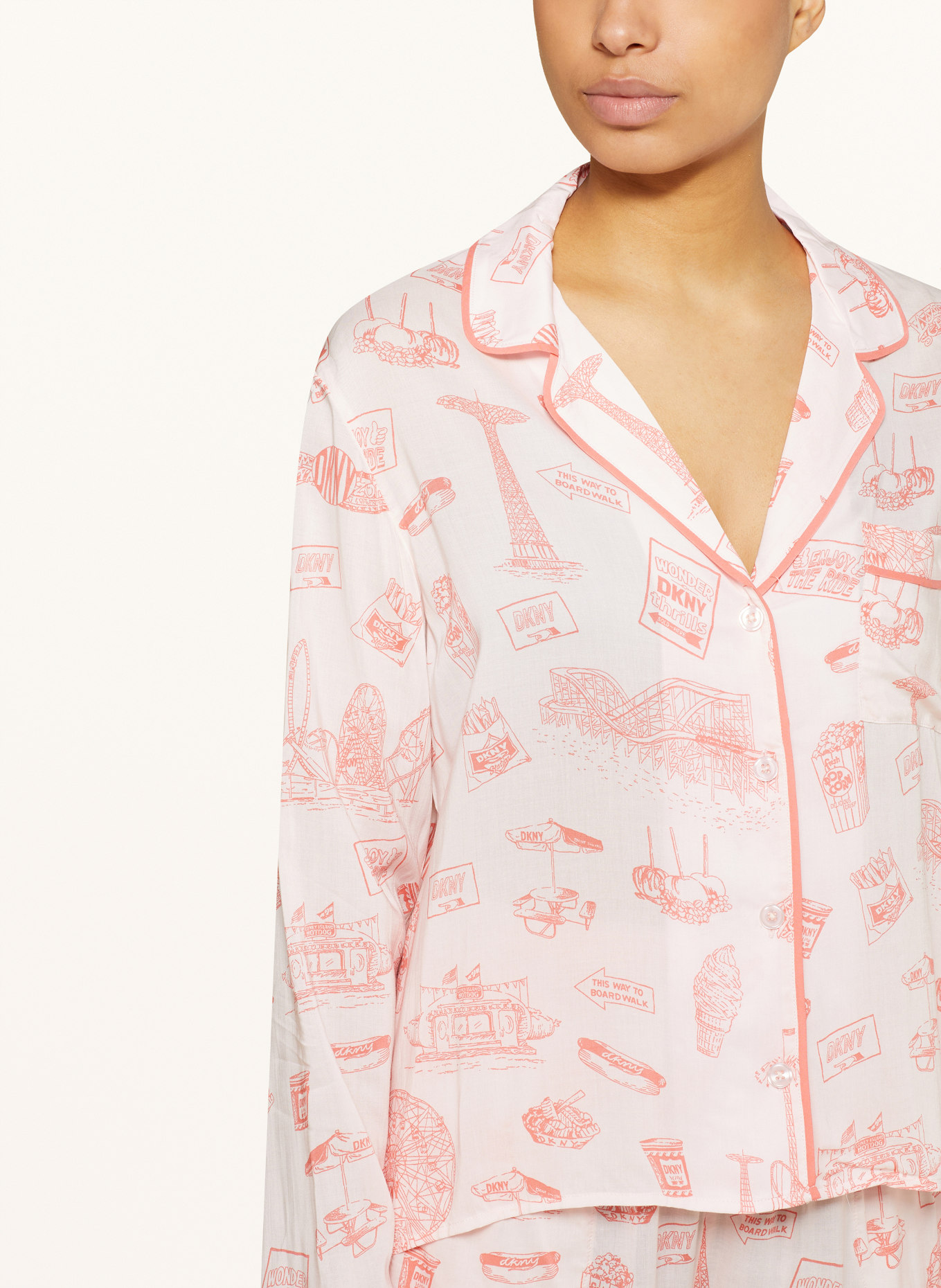 DKNY Schlafanzug, Farbe: HELLROSA/ ROT (Bild 4)