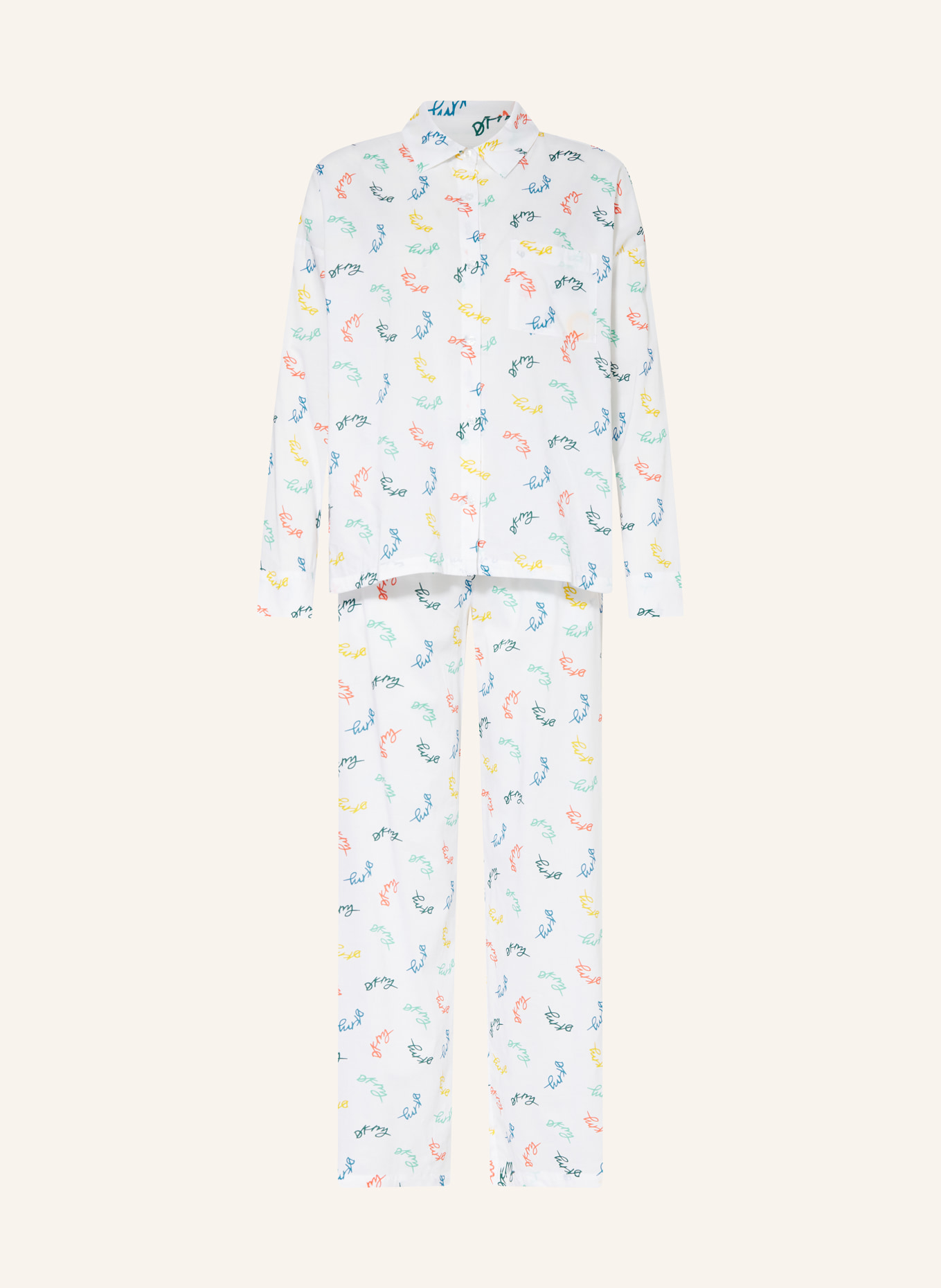 DKNY Schlafanzug, Farbe: WEISS/ ROT/ GRÜN (Bild 1)