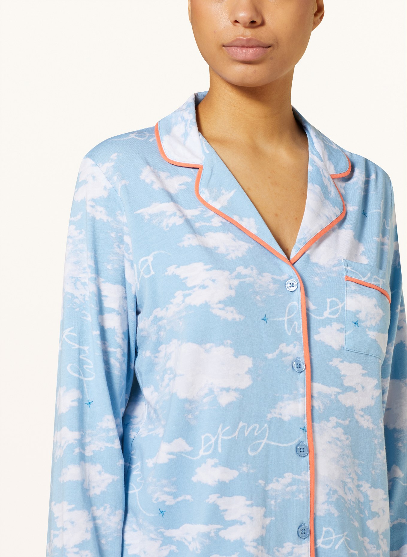 DKNY Pajamas, Color: LIGHT BLUE/ LIGHT GRAY (Image 4)