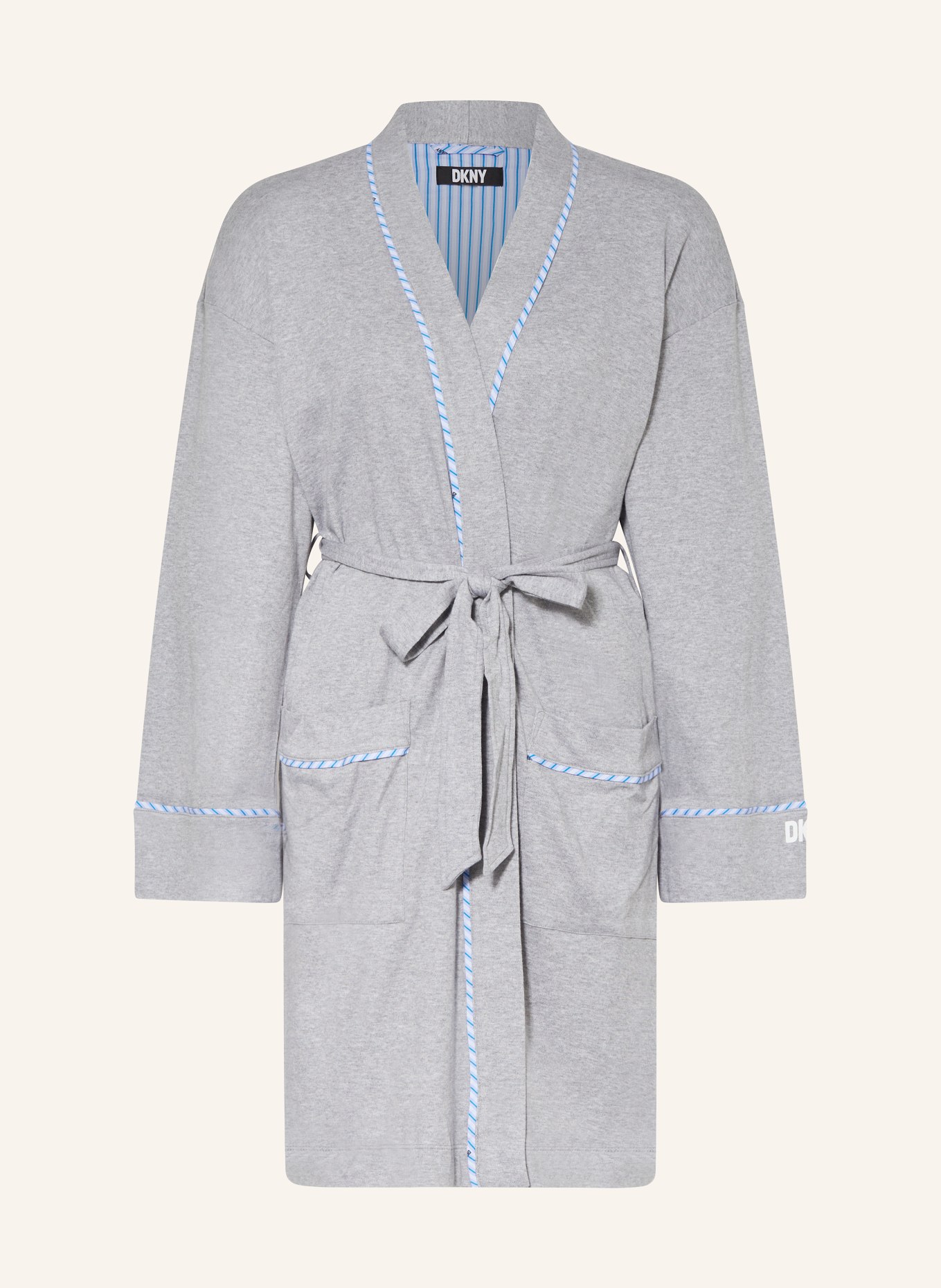 DKNY Women’s bathrobe, Color: GRAY (Image 1)
