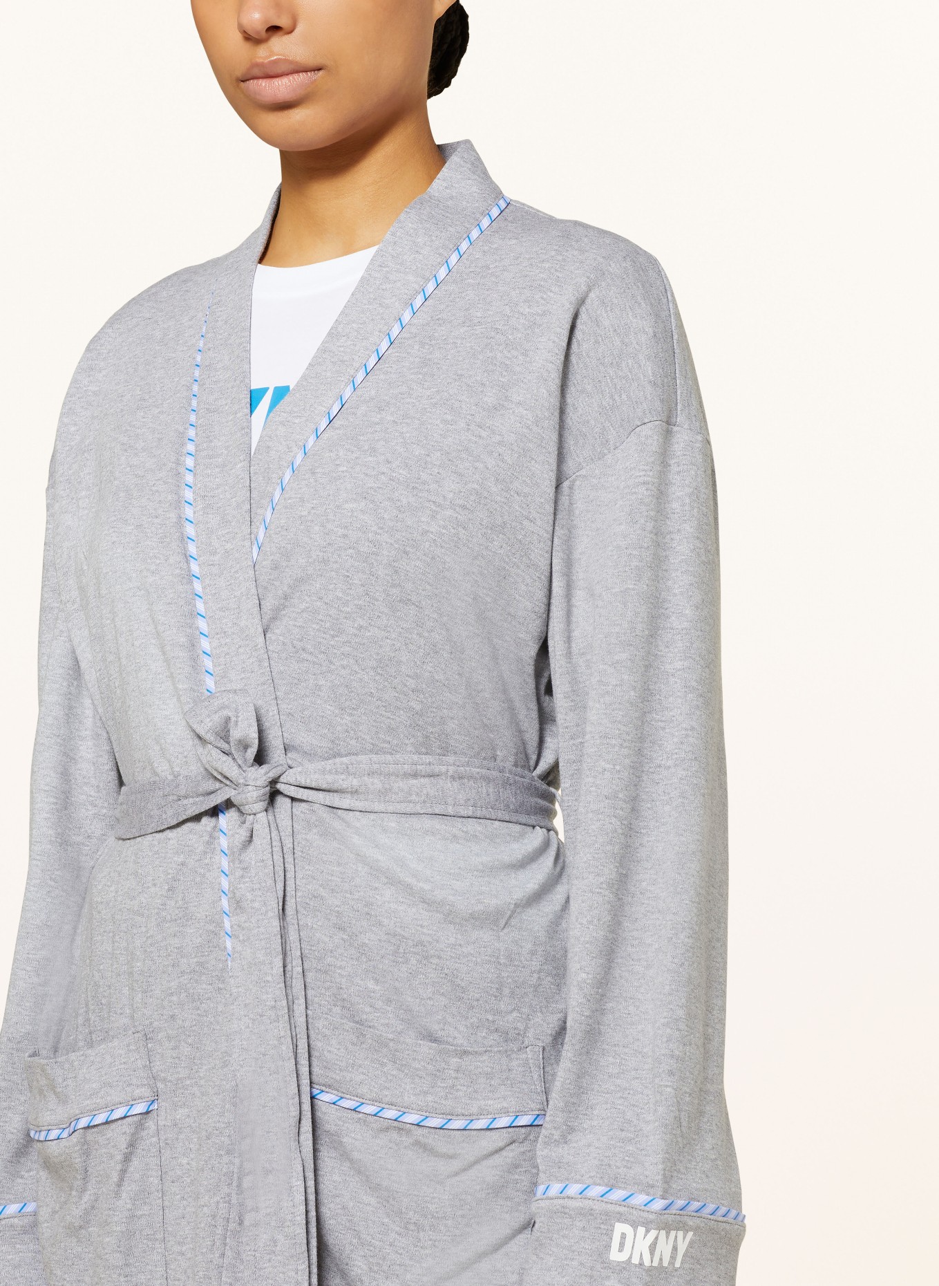 DKNY Women’s bathrobe, Color: GRAY (Image 4)