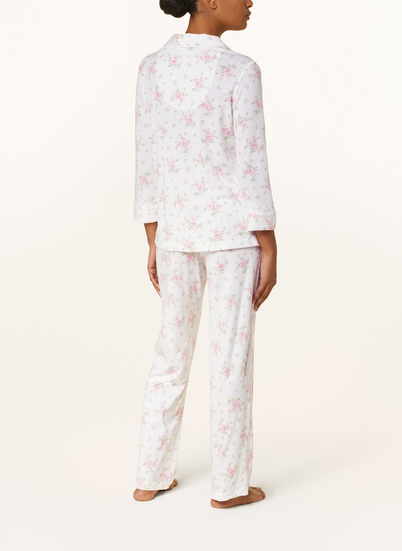 LAUREN RALPH LAUREN Pajamas with 3/4 sleeves, Color: CREAM/ PINK/ GREEN (Image 3)