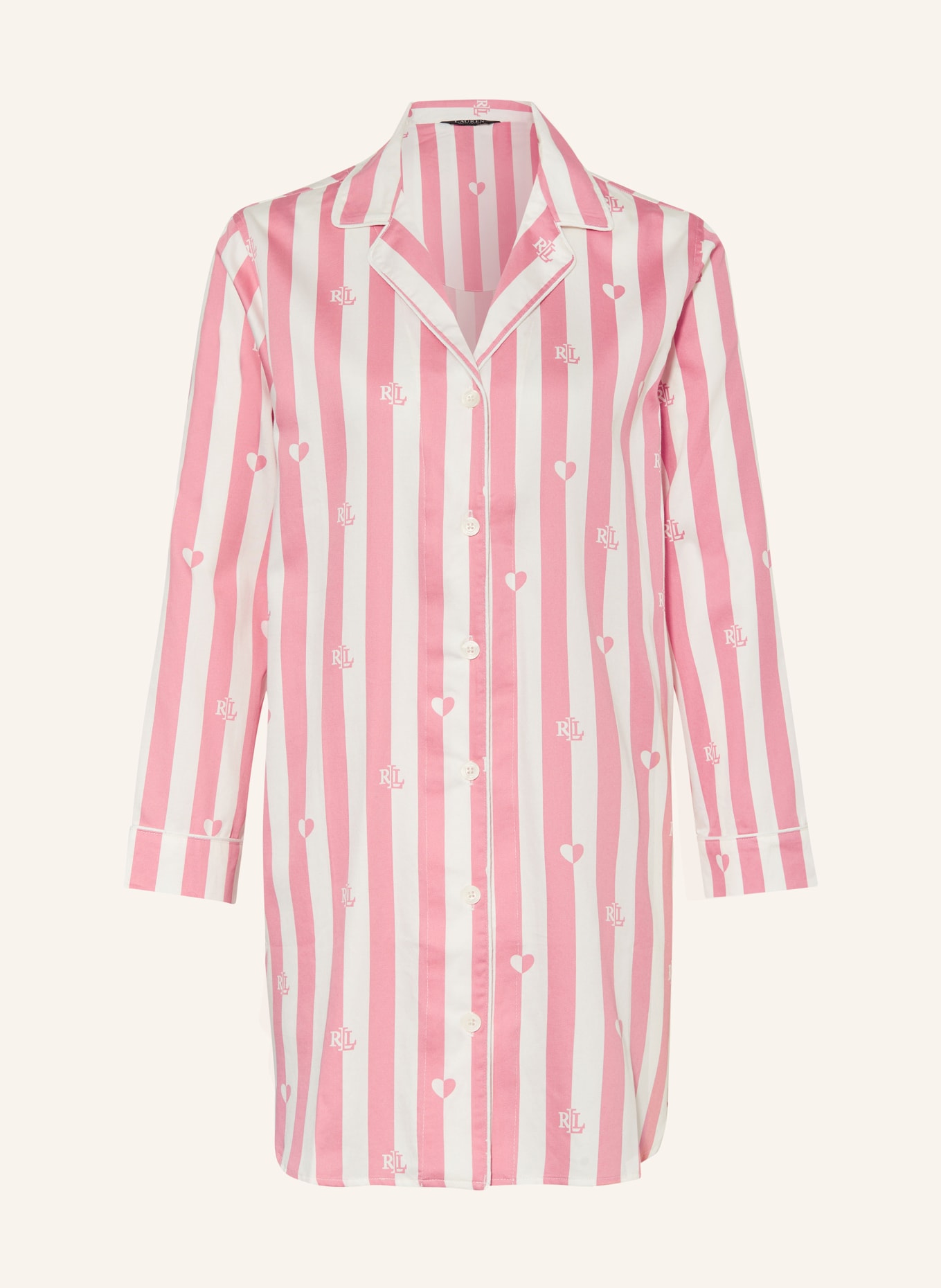 LAUREN RALPH LAUREN Nightgown, Color: PINK/ WHITE (Image 1)