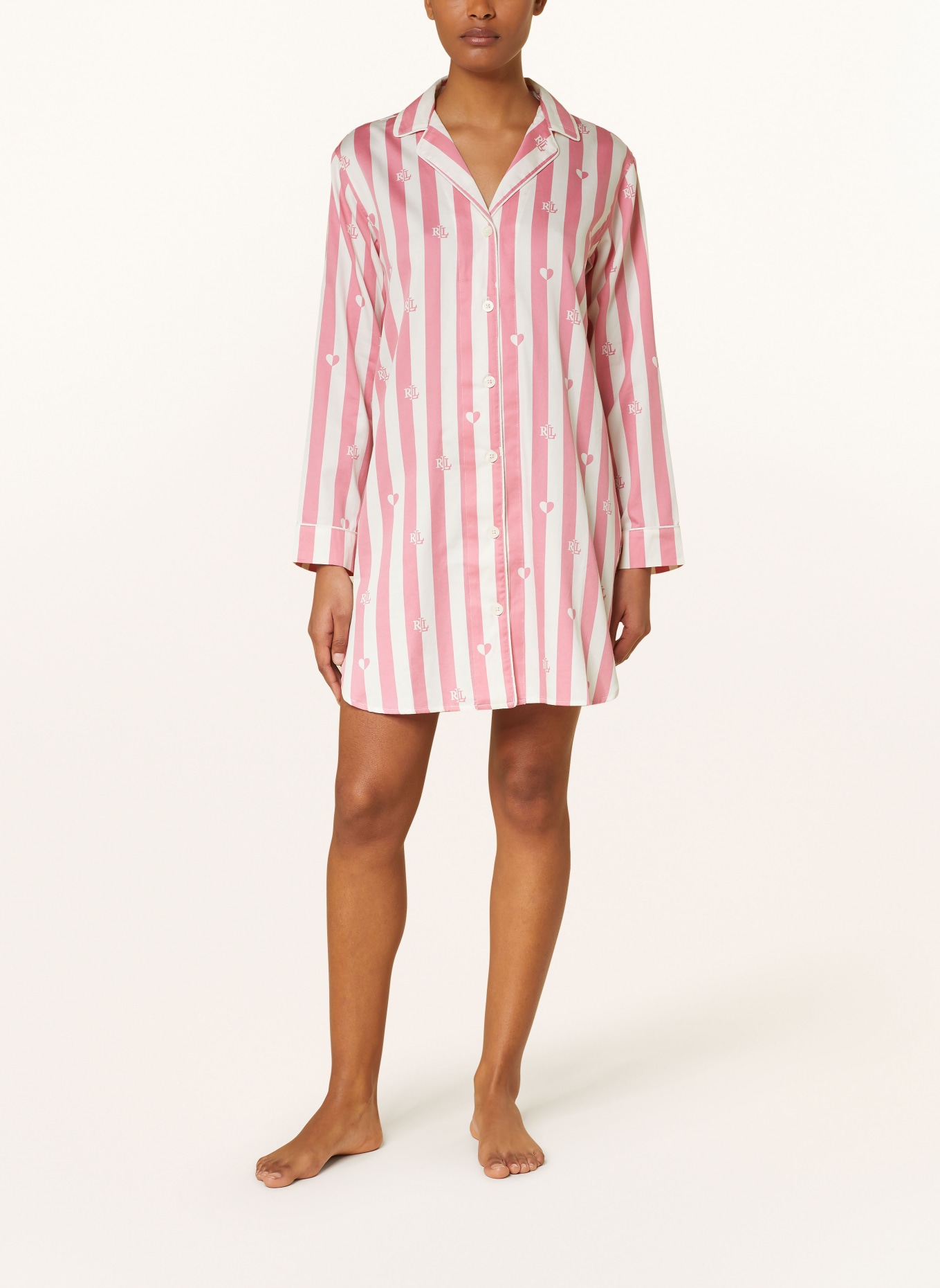 LAUREN RALPH LAUREN Nightgown, Color: PINK/ WHITE (Image 2)