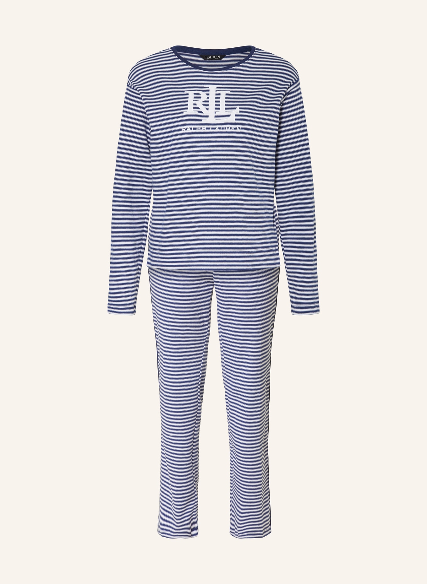 LAUREN RALPH LAUREN Pajamas, Color: DARK BLUE/ WHITE (Image 1)