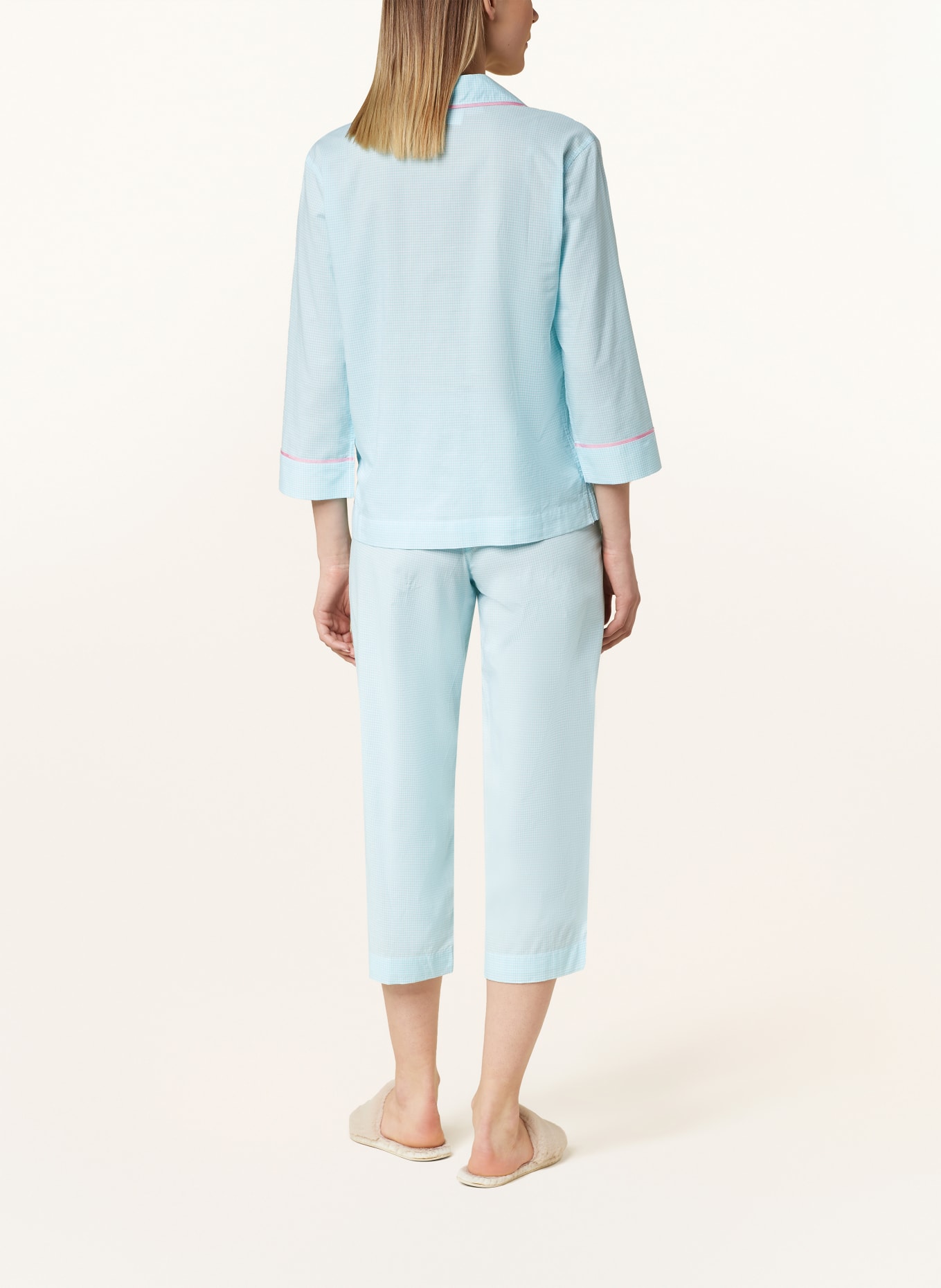 LAUREN RALPH LAUREN 3/4 pajamas, Color: TURQUOISE/ WHITE/ PINK (Image 3)