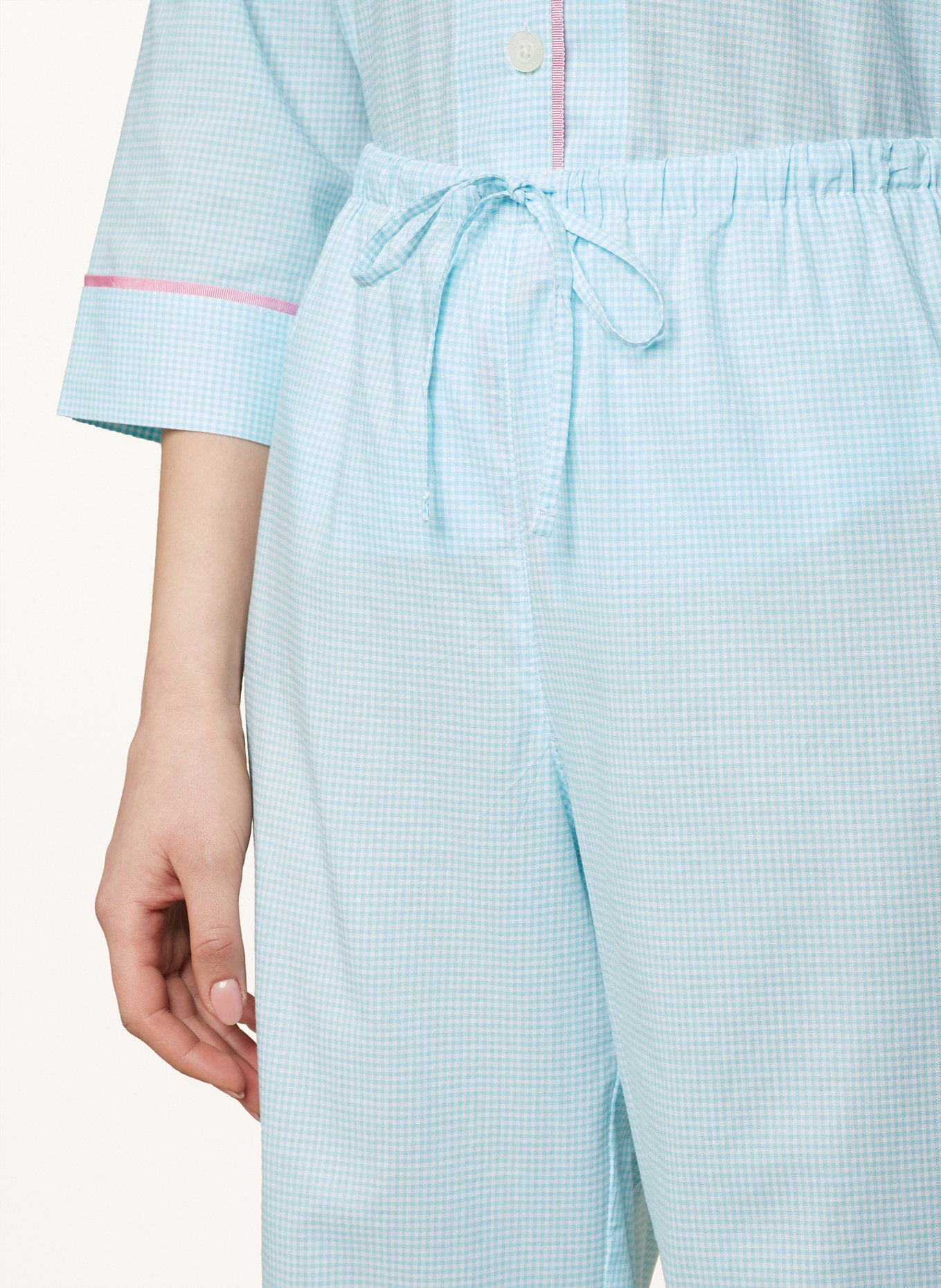 LAUREN RALPH LAUREN 3/4 pajamas, Color: TURQUOISE/ WHITE/ PINK (Image 5)
