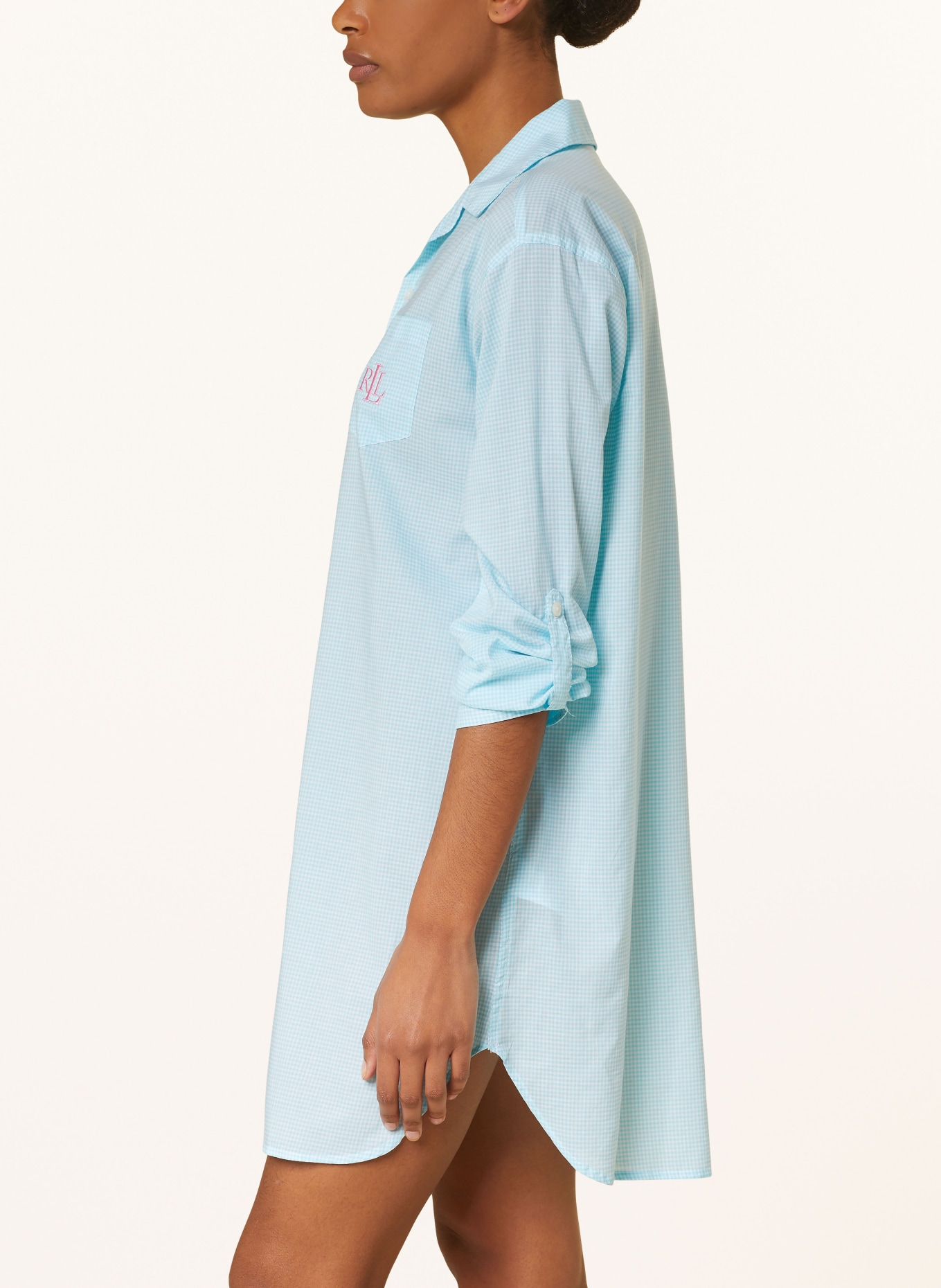 LAUREN RALPH LAUREN Nightgown, Color: TURQUOISE/ WHITE (Image 4)