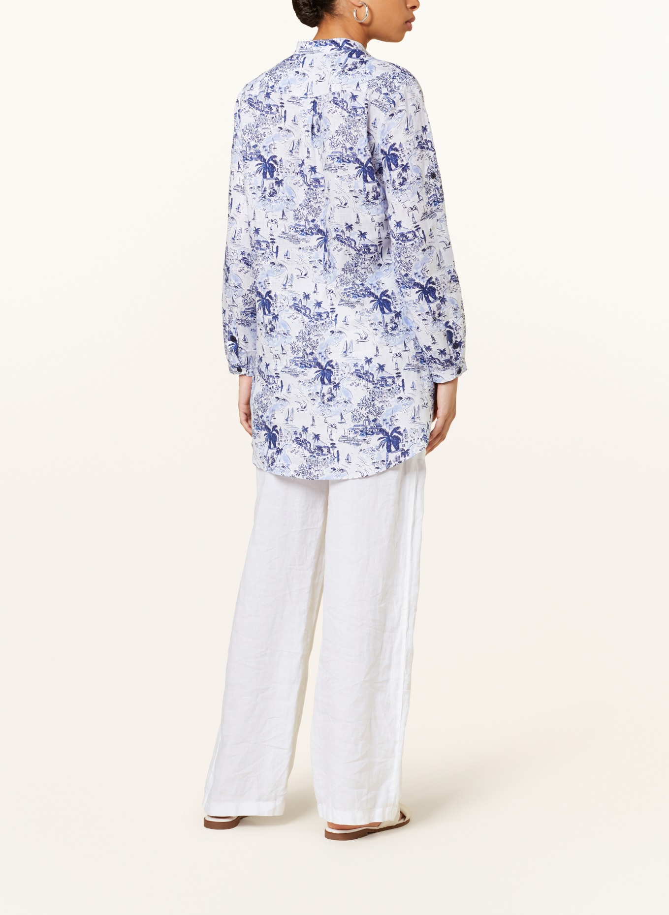 VILEBREQUIN Shirt dress FRANCHE, Color: WHITE/ NEON BLUE/ NEON PURPLE (Image 3)