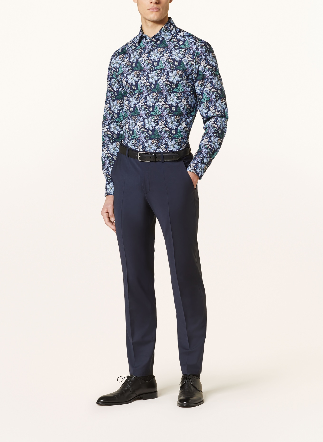 OLYMP Koszula luxor modern fit, Kolor: GRANATOWY/ JASNONIEBIESKI/ PETROL (Obrazek 2)