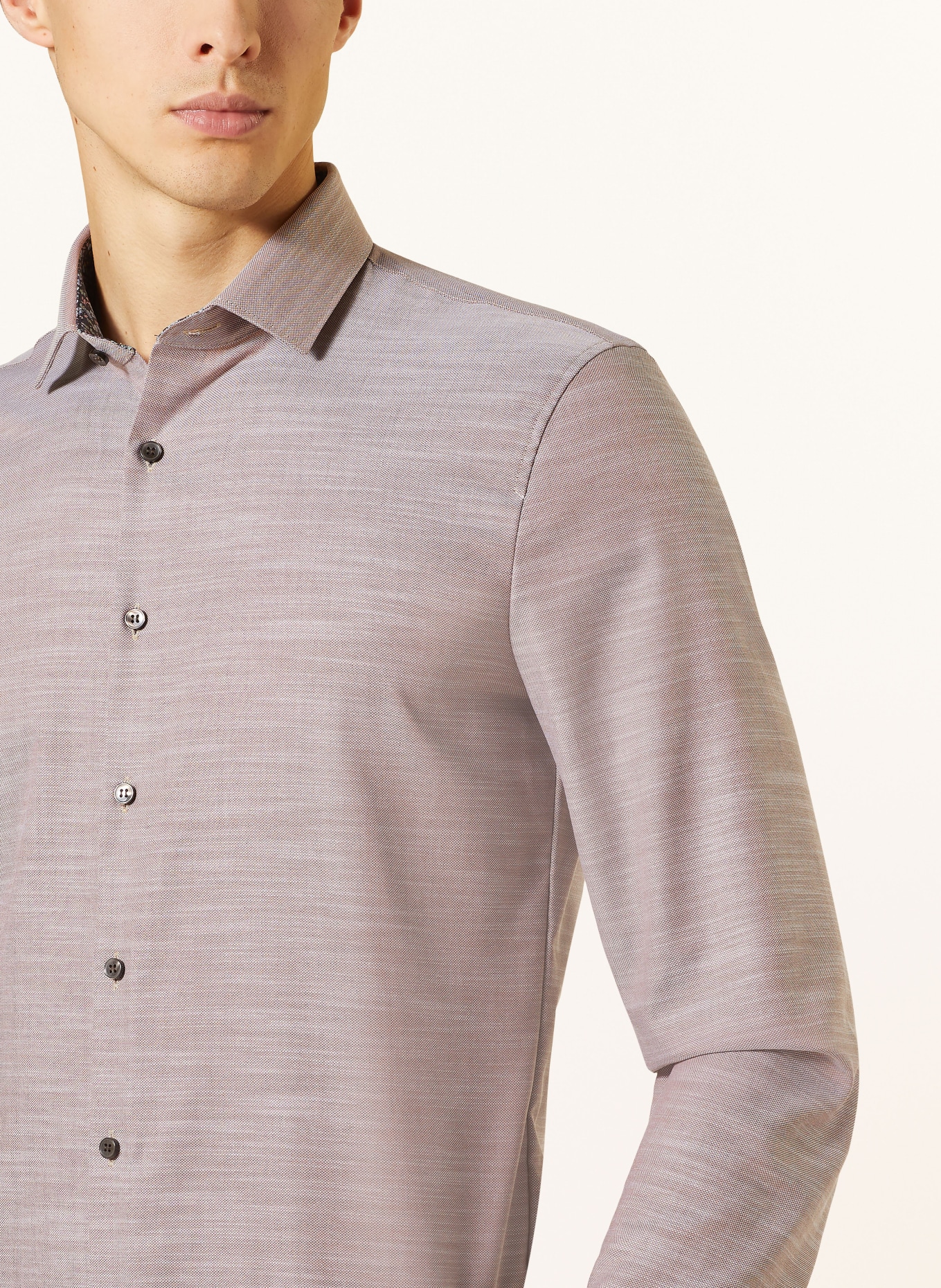 OLYMP Hemd Super Slim Fit: BRAUN
