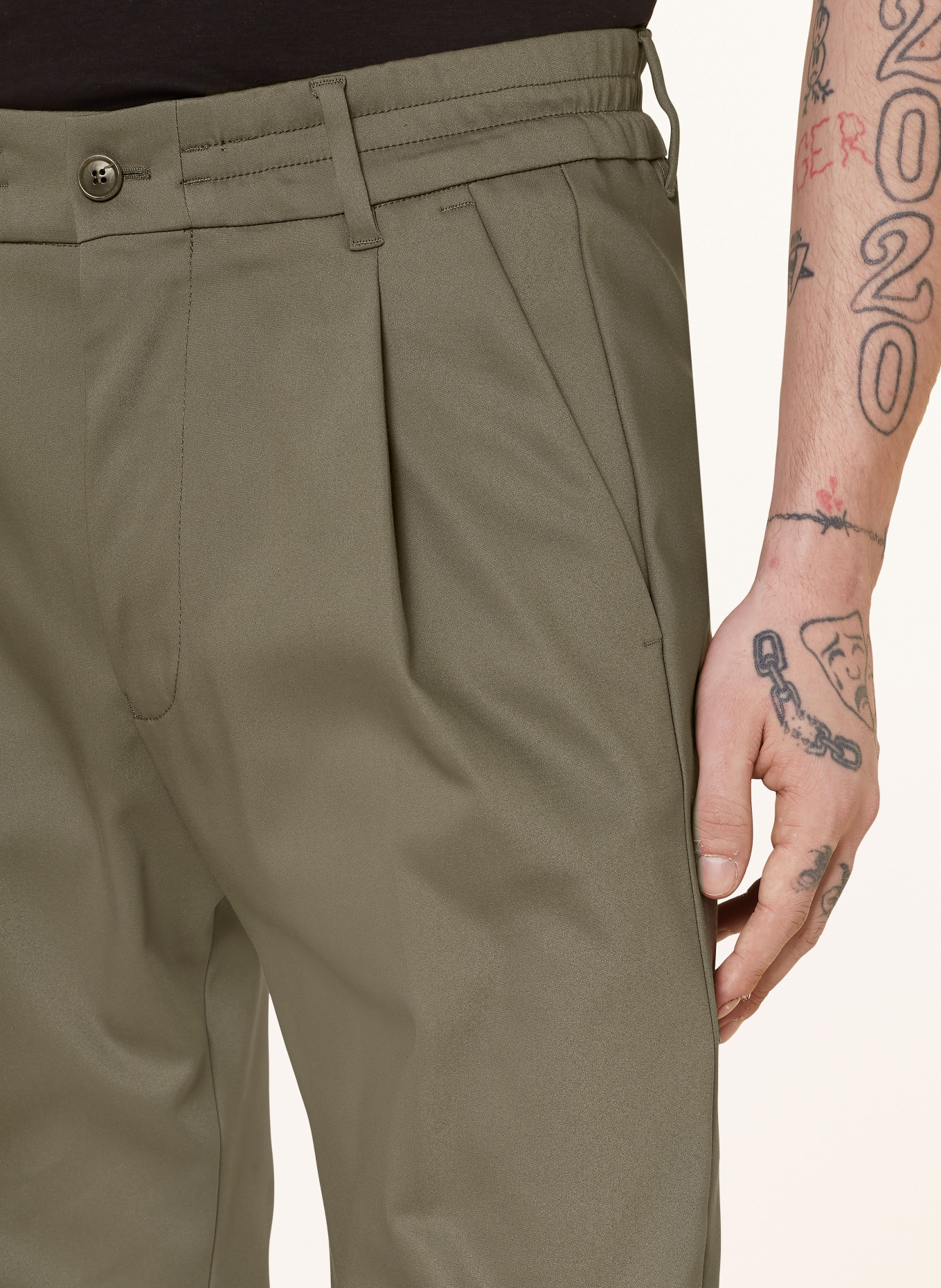DRYKORN Oblekové kalhoty CHASY Extra Slim Fit, Barva: 2109 grün (Obrázek 6)
