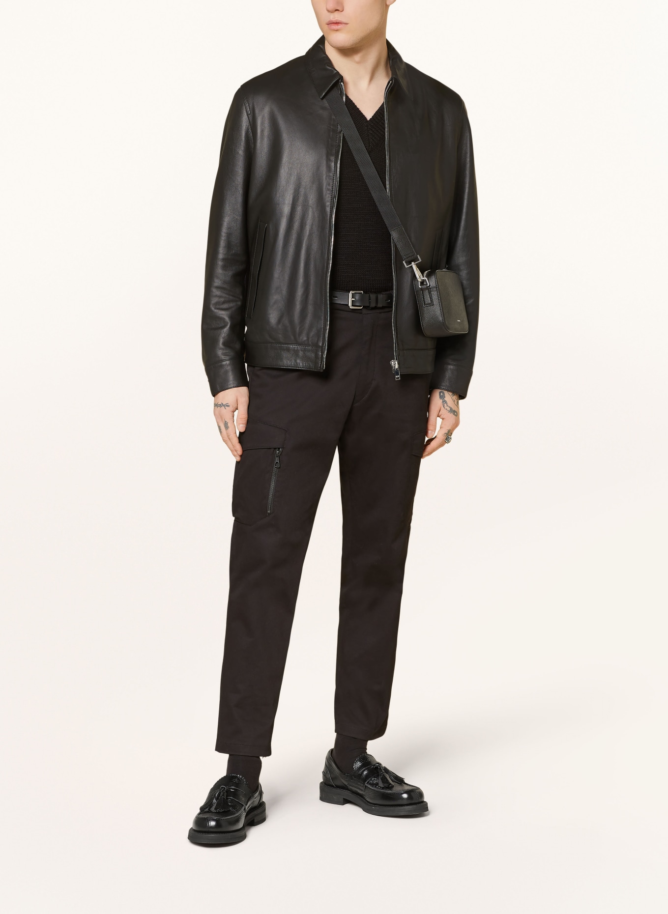 DRYKORN Leather jacket RIKKA, Color: 1000 SCHWARZ (Image 2)