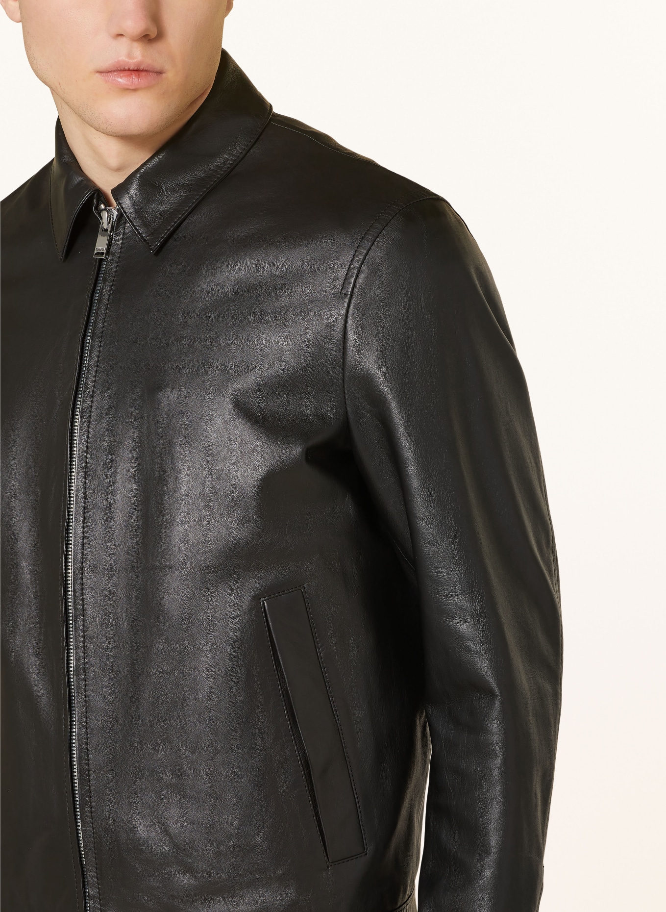 DRYKORN Leather jacket RIKKA, Color: 1000 SCHWARZ (Image 4)