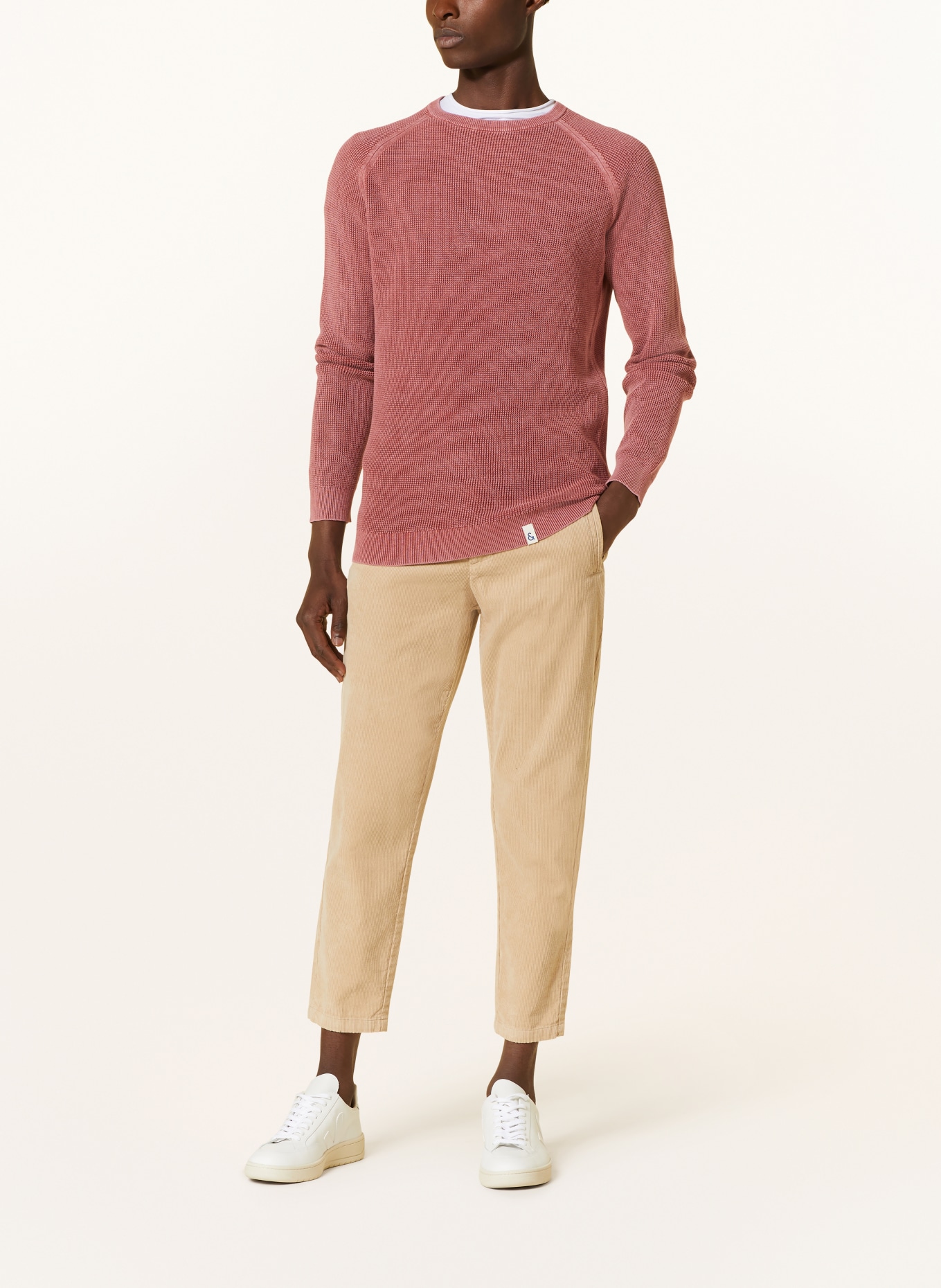Salmon color sweater store