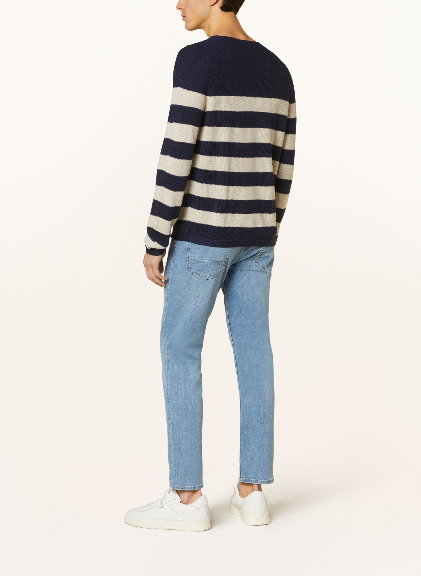 OLYMP Pullover, Farbe: DUNKELBLAU/ CREME (Bild 3)