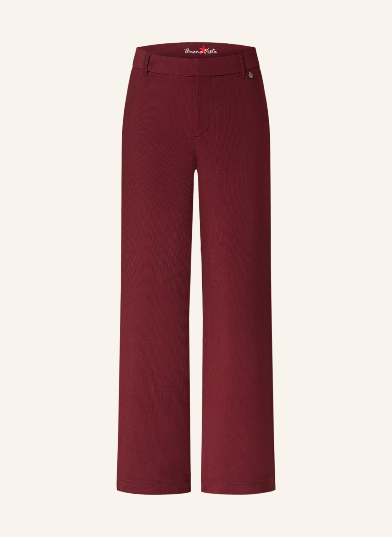 Buena Vista Wide leg trousers, Color: DARK RED (Image 1)