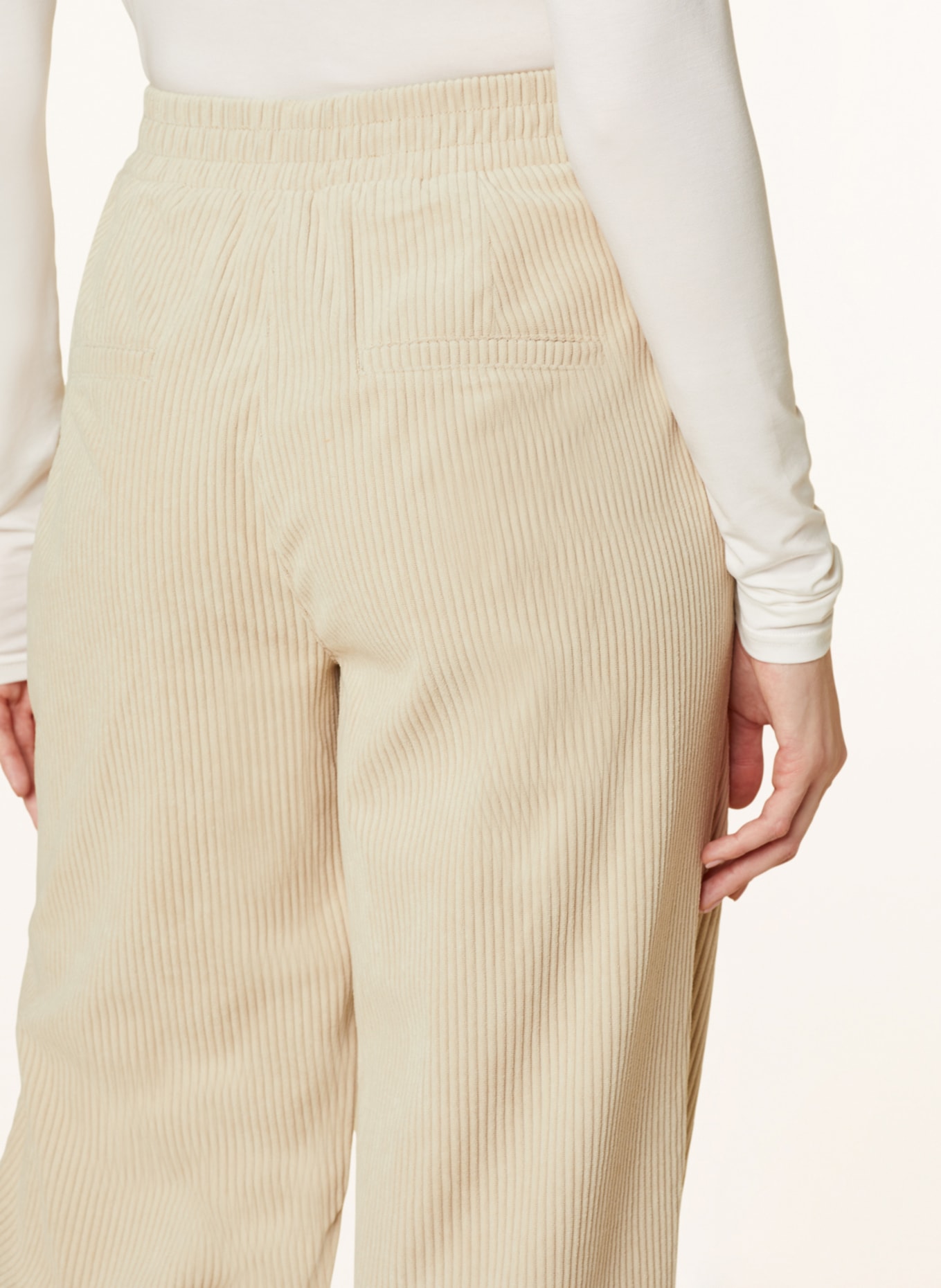 Buena Vista Spodnie sztruksowe LISA, Kolor: KREMOWY (Obrazek 5)