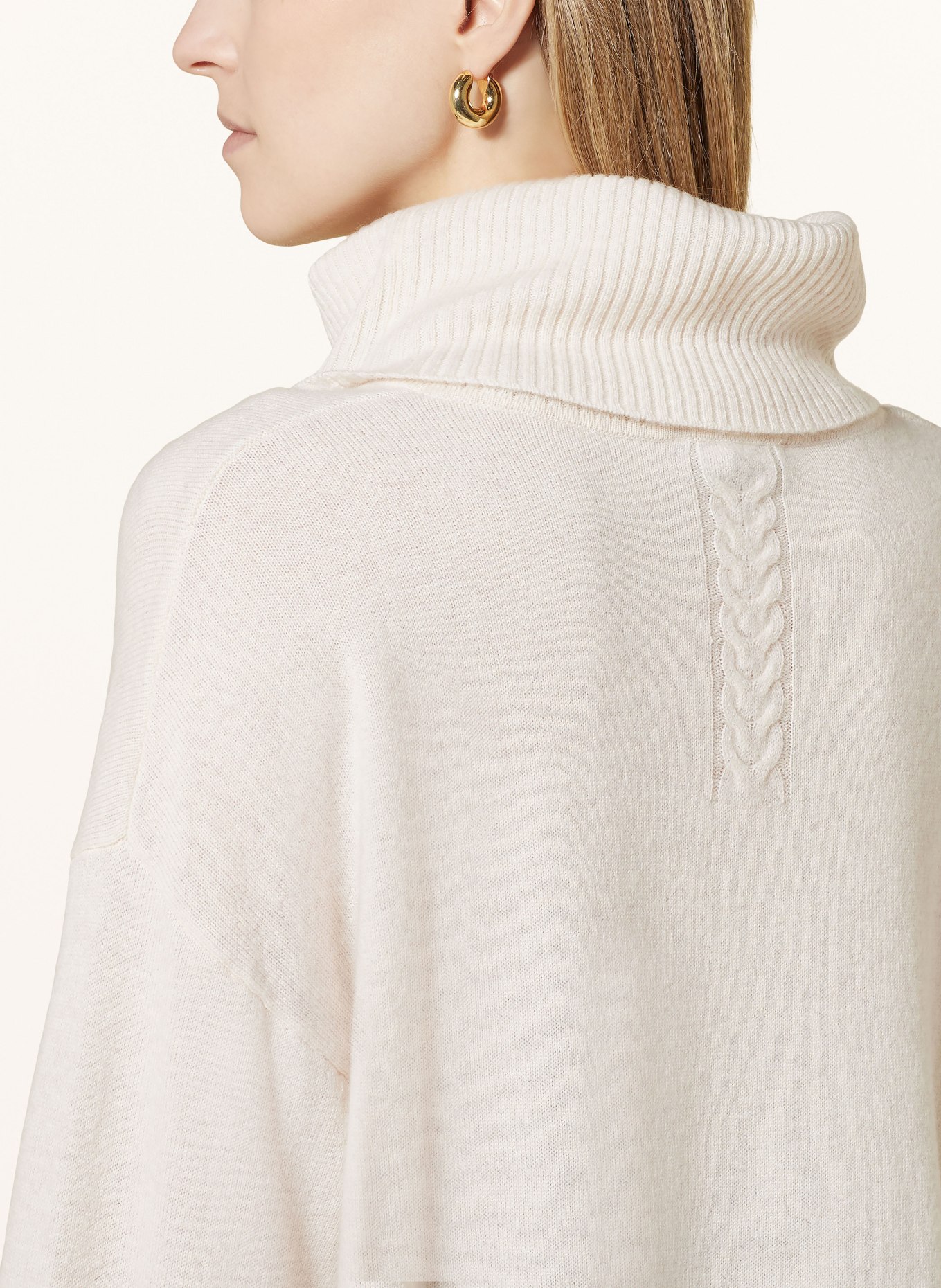 comma Turtleneck sweater, Color: CREAM (Image 4)