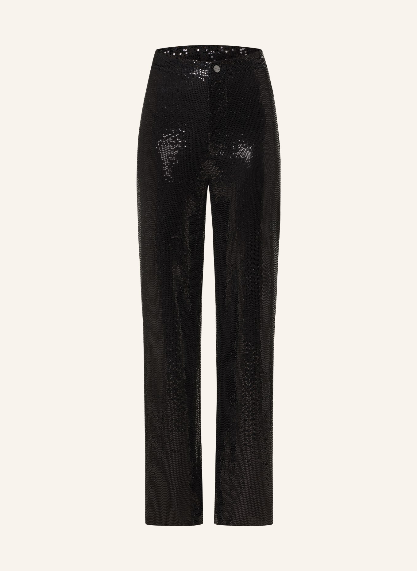 rich&royal Trousers with sequins, Color: BLACK (Image 1)