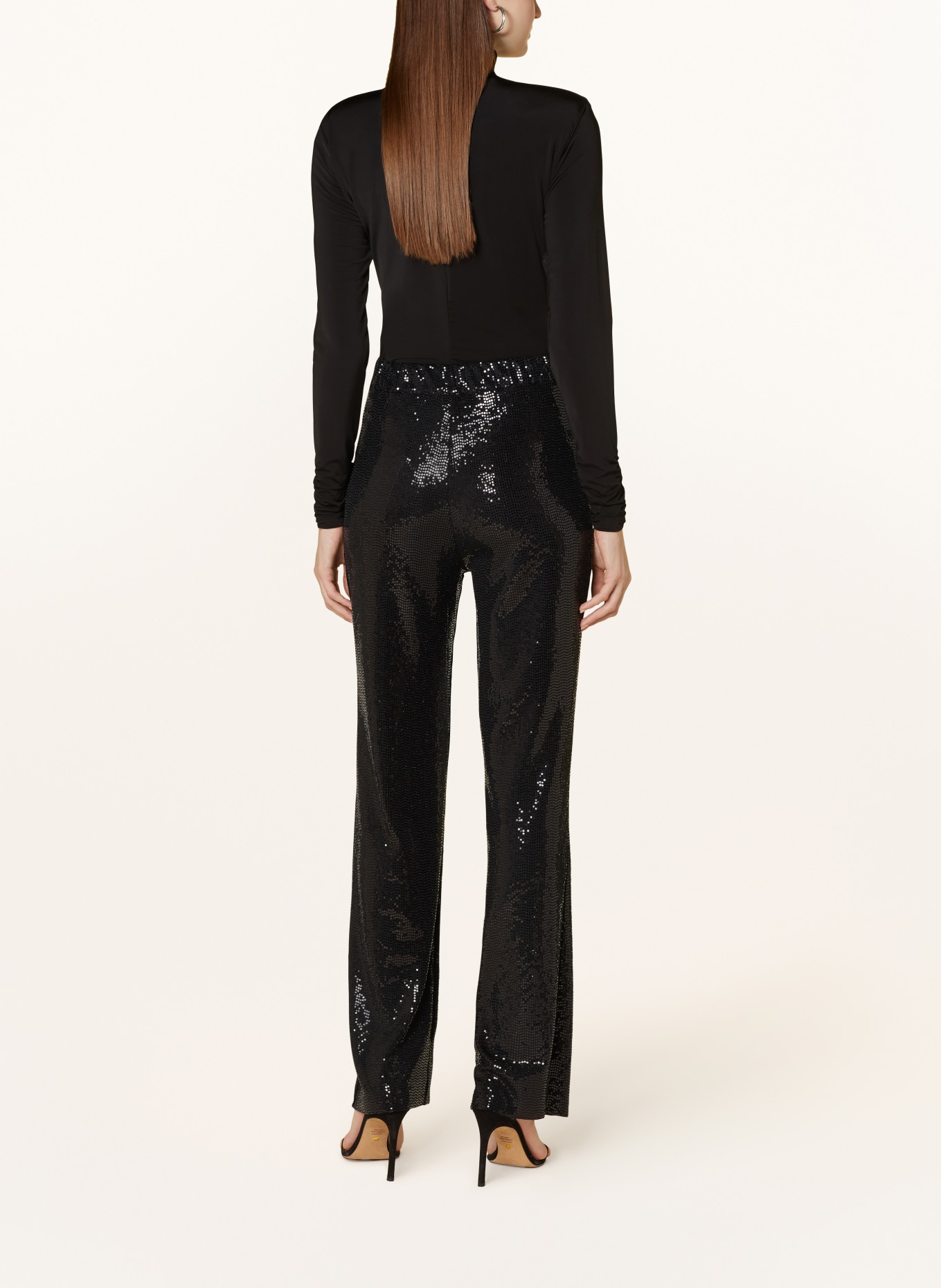 rich&royal Trousers with sequins, Color: BLACK (Image 3)