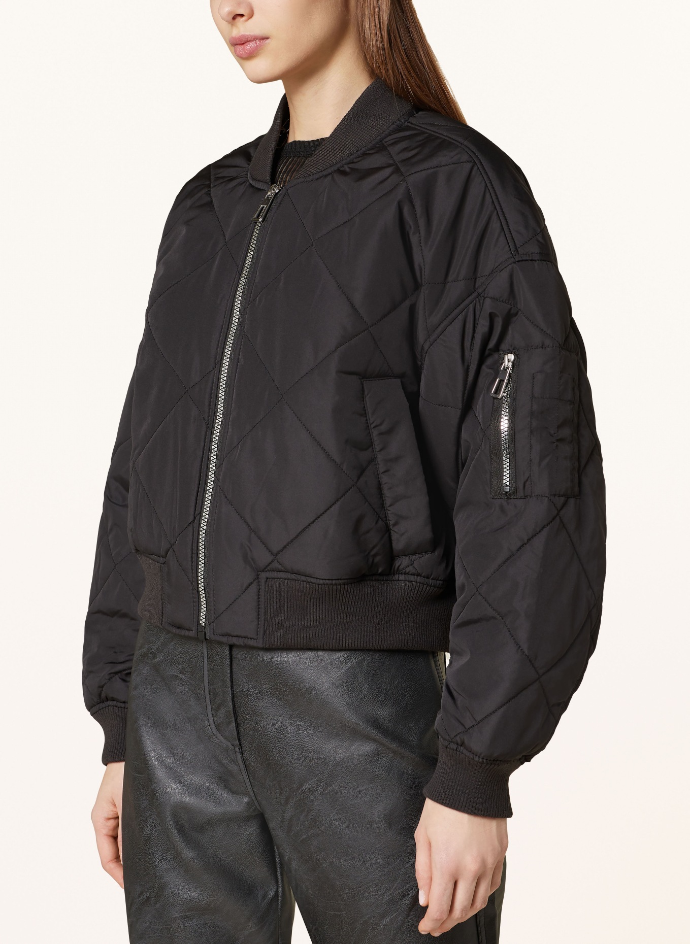 ONLY Bomber jacket, Color: BLACK (Image 4)