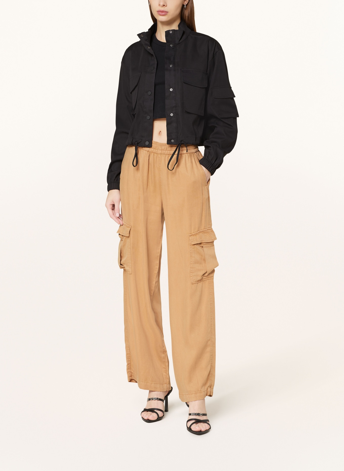 ONLY Cargo pants, Color: CAMEL (Image 2)