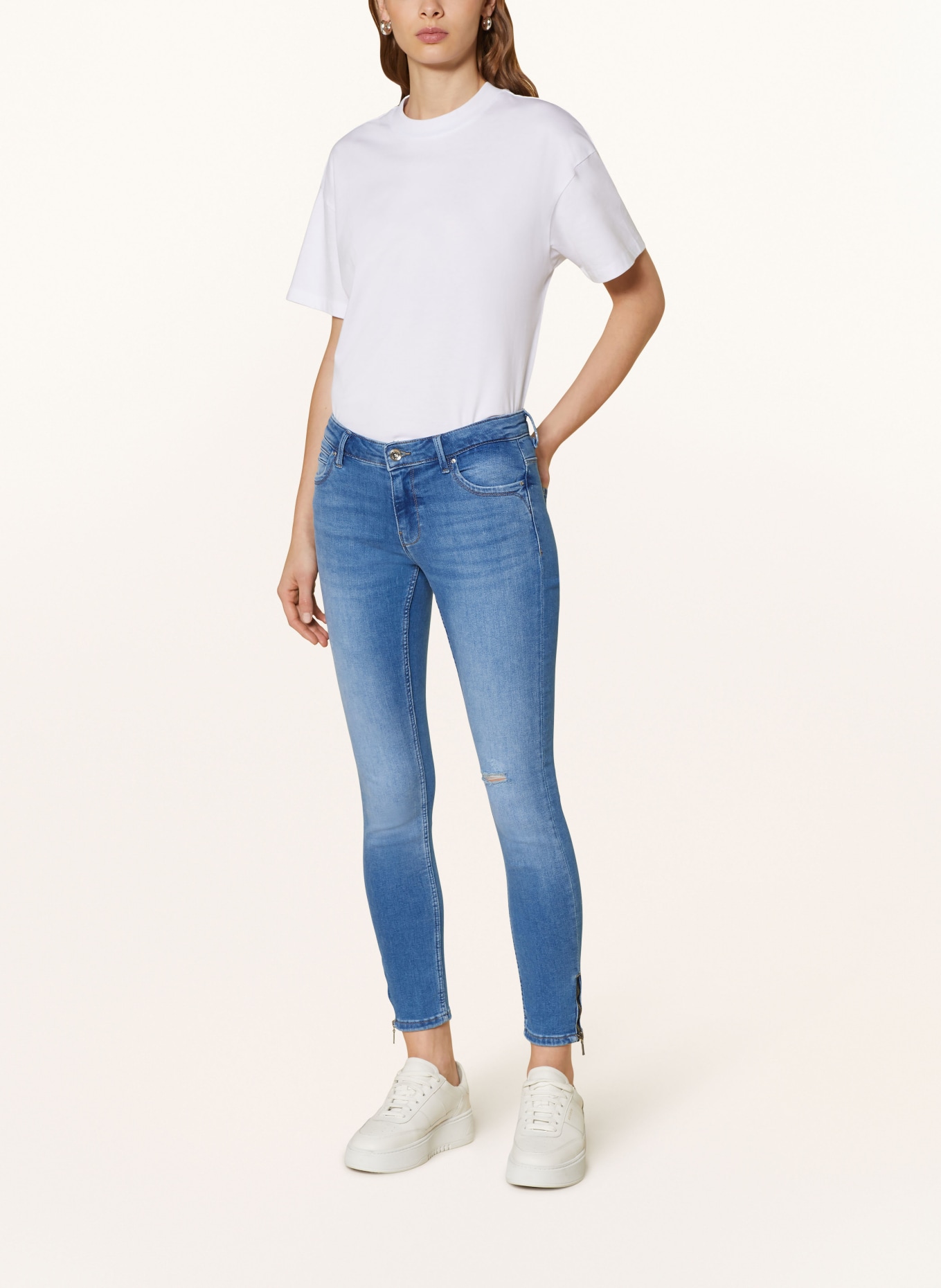ONLY Skinny Jeans, Farbe: light medium blue denim (Bild 2)