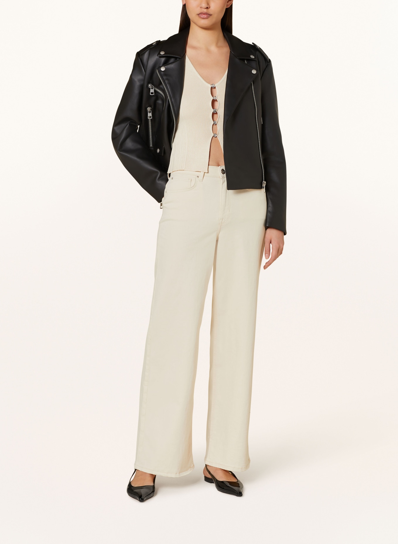 ONLY Culotte jeans: ECRU