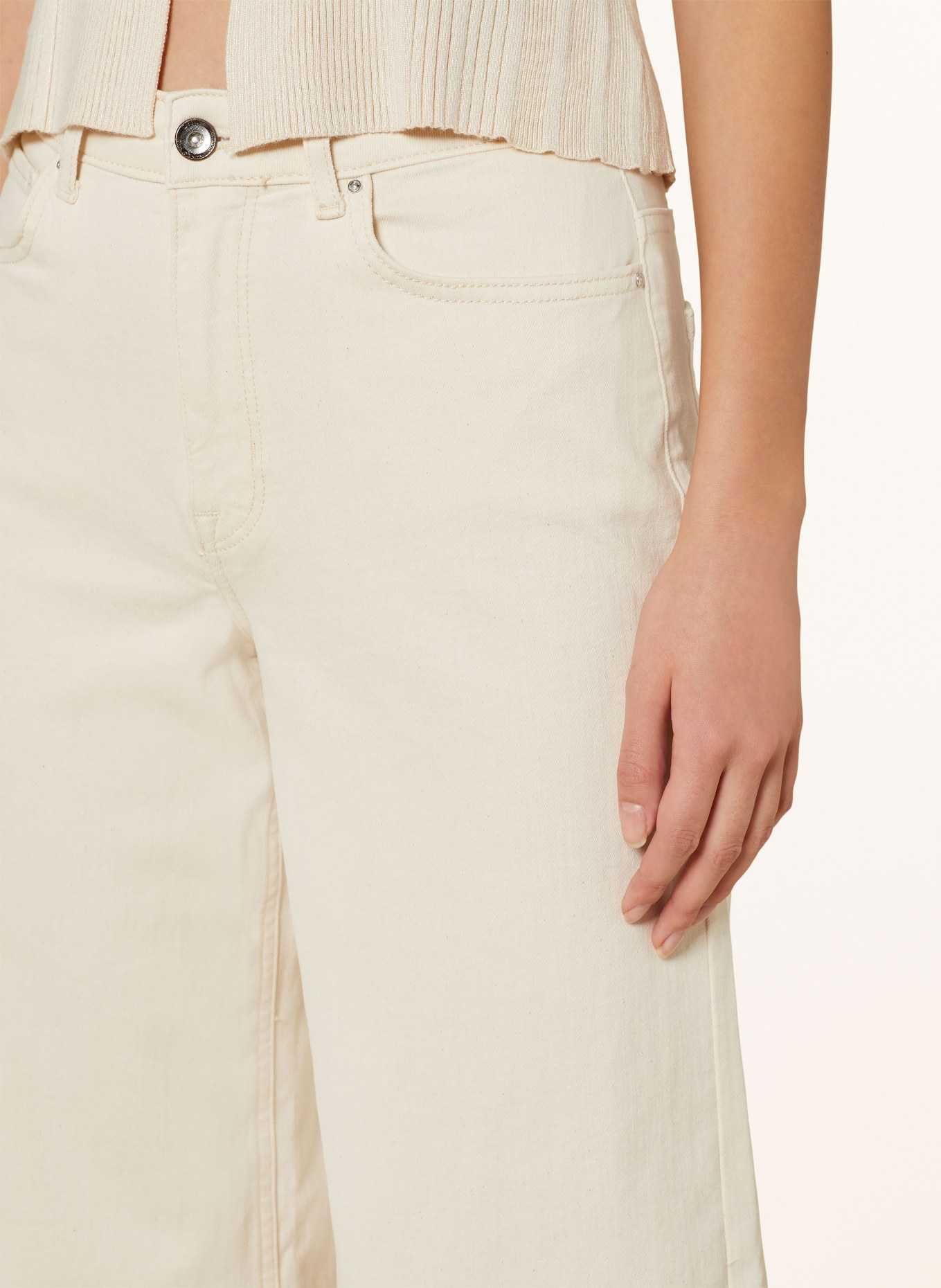 ONLY Culotte jeans, Color: ECRU (Image 5)