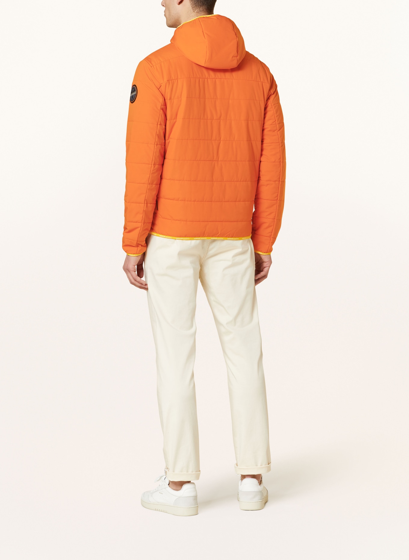 NAPAPIJRI Quilted jacket HURON, Color: ORANGE/ DARK YELLOW (Image 3)